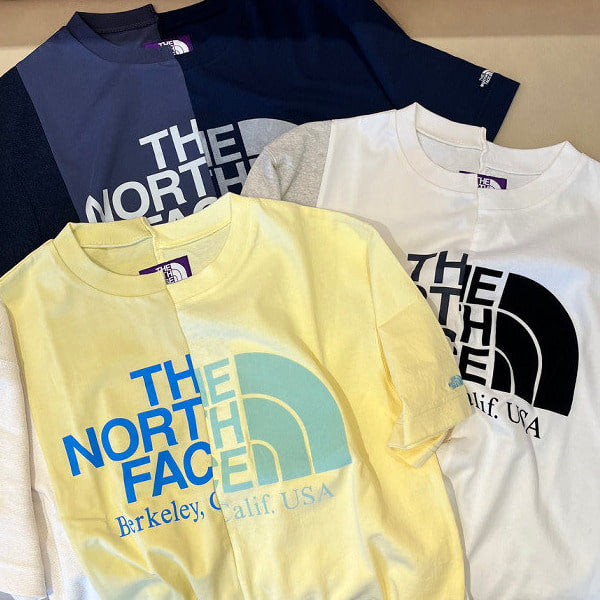 BEAMS x THE NORTH FACE PURPLE LABEL Asymmetric Logo T-shirt 25SS