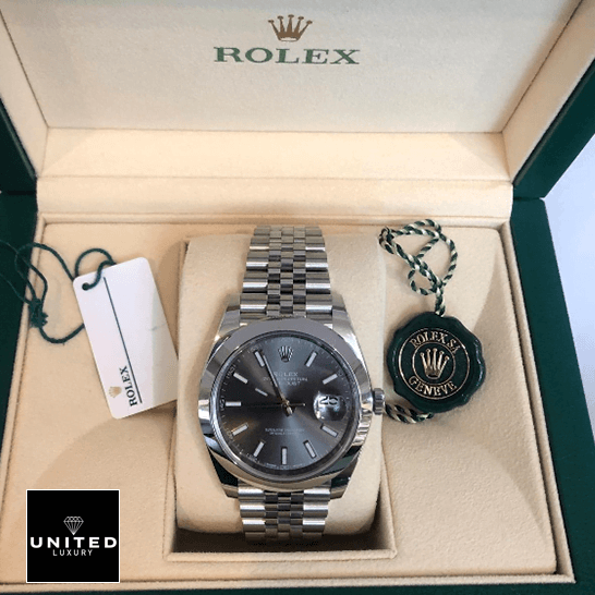 Rolex Datejust 126300 Stainless Steel Grey Dial Replica 7 rolex-datejust-126300-0008-replica-unitedluxury