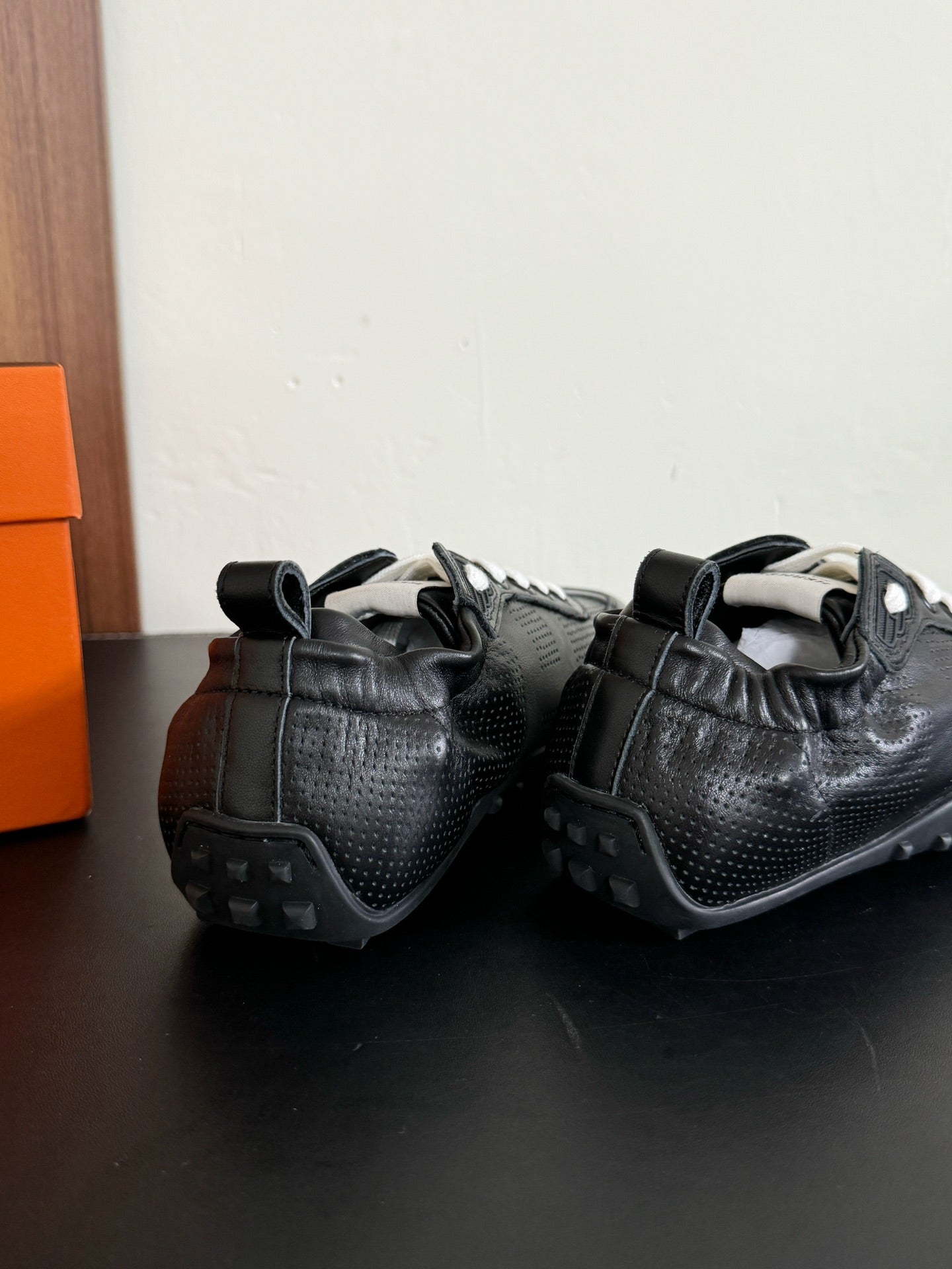 SKATEBOARD SHOES BLACK CALFSKIN、mysite、Cacoeks