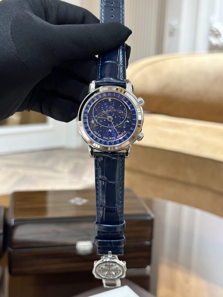 Đồng Hồ Patek Philippe Complications 6102 Replica 11 Màu Xanh Dương 44mm (1)