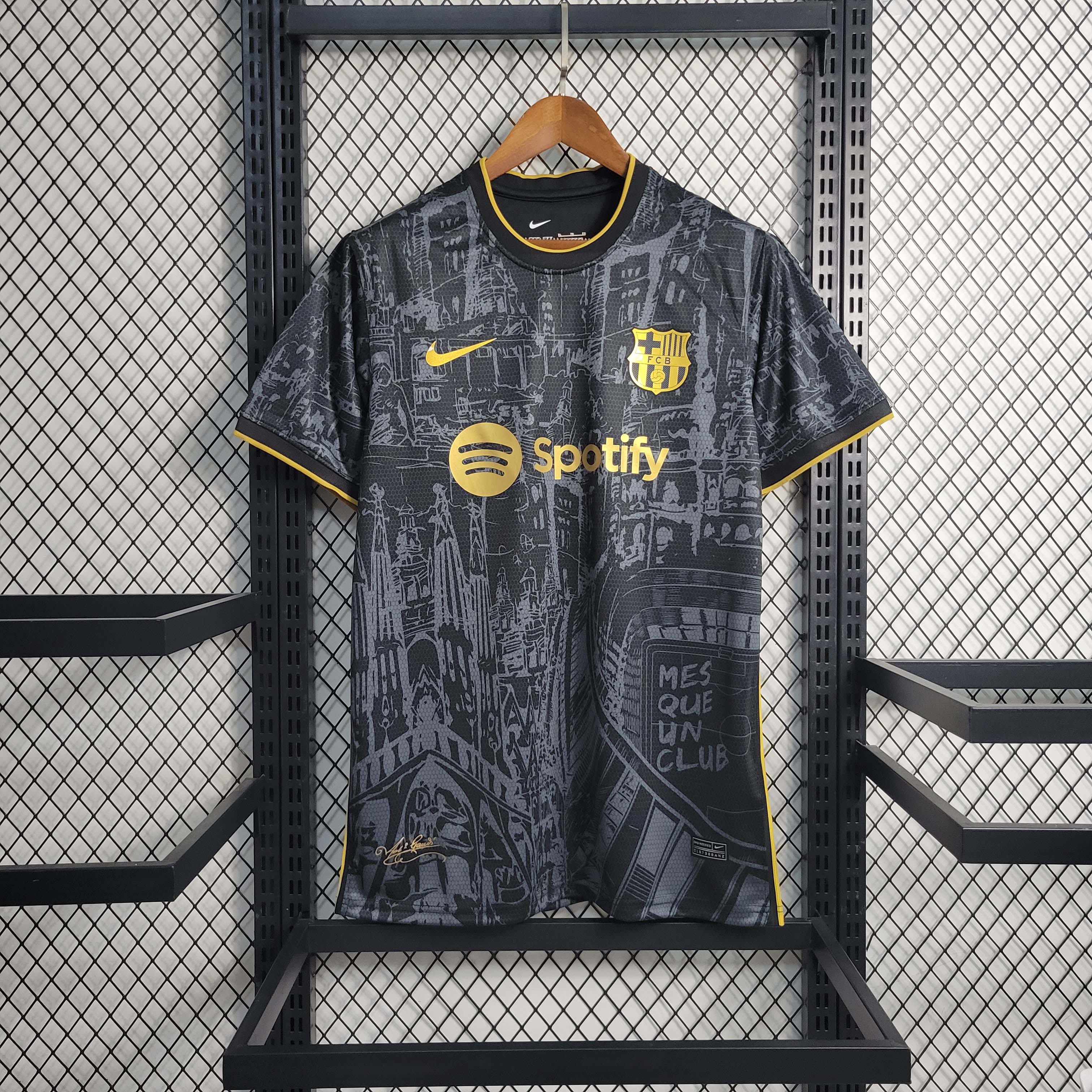 2023/2024 Barcelona Special Edition Black Football Shirt 1:1 Thai Quality:football jersey mysite: unitedjerseyfootball 邓江浪:football