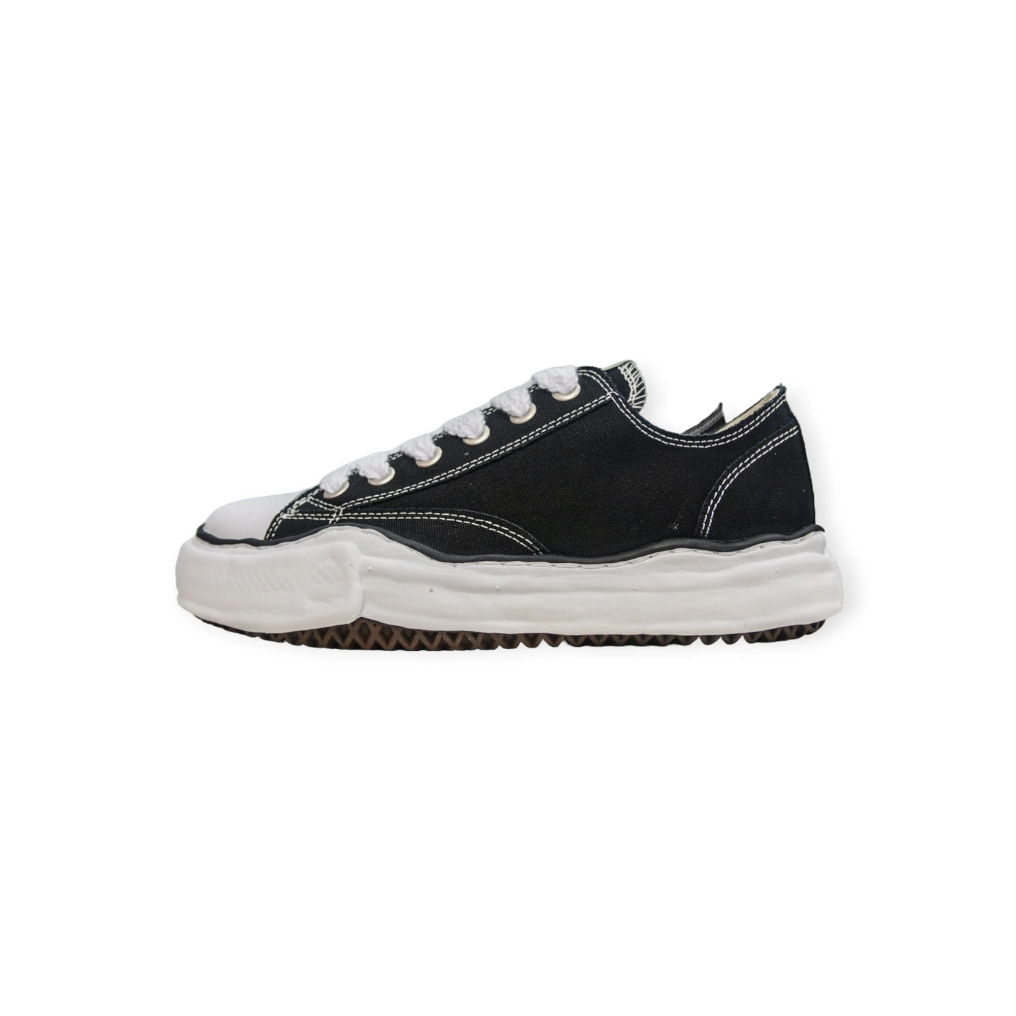Maison Mihara Yasuhiro Peterson23 OG Sole Canvas Low-top Sneaker Black White、mysite、Cacoeks
