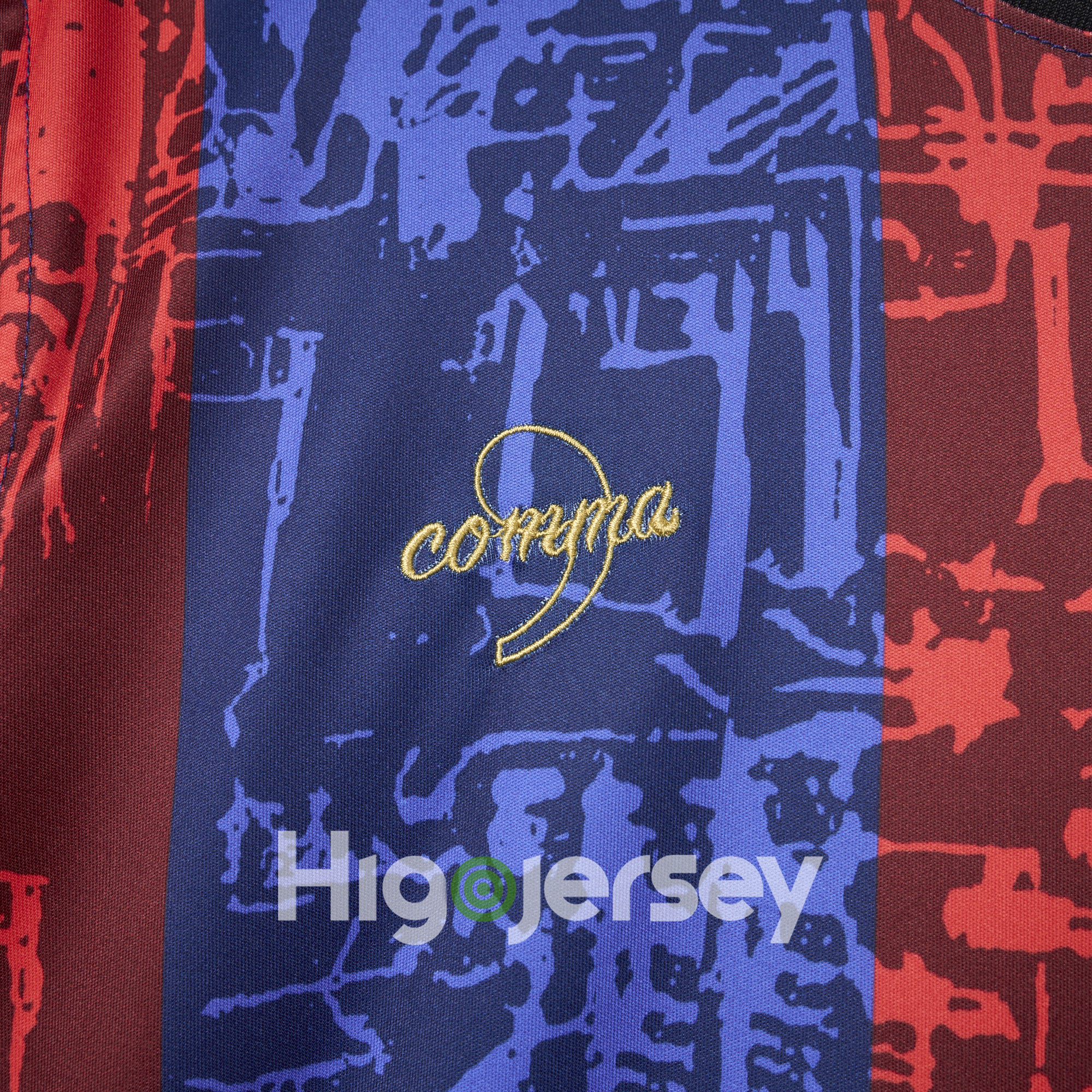 Higojerseys-Barcelona 2024-25 COMMA Messi Jersey - Fans Version
