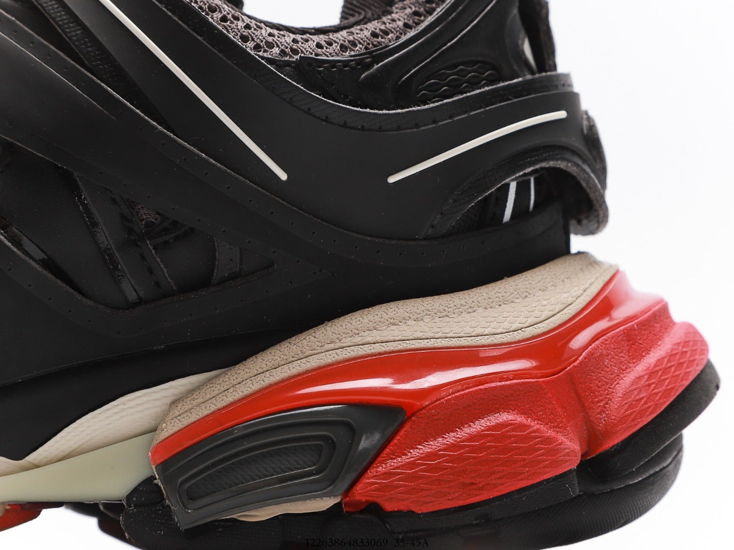 Balenciaga Track Trainer in Black Red、mysite、Cacoeks
