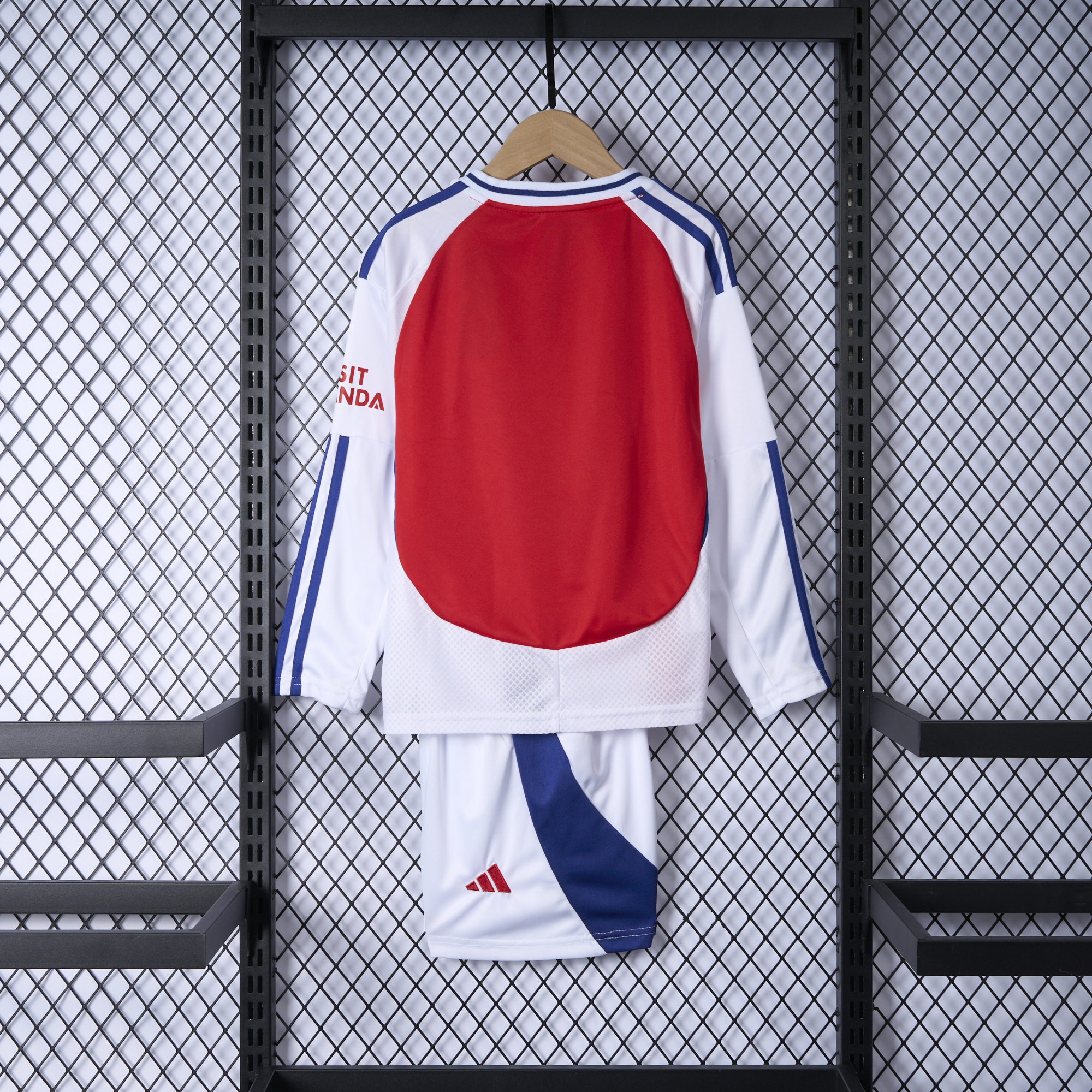 ManixJersey.com | Arsenal 24-25 Home Long Sleeve Kids Kit -Customize Name, Number and Patch | Worldwide Shipping