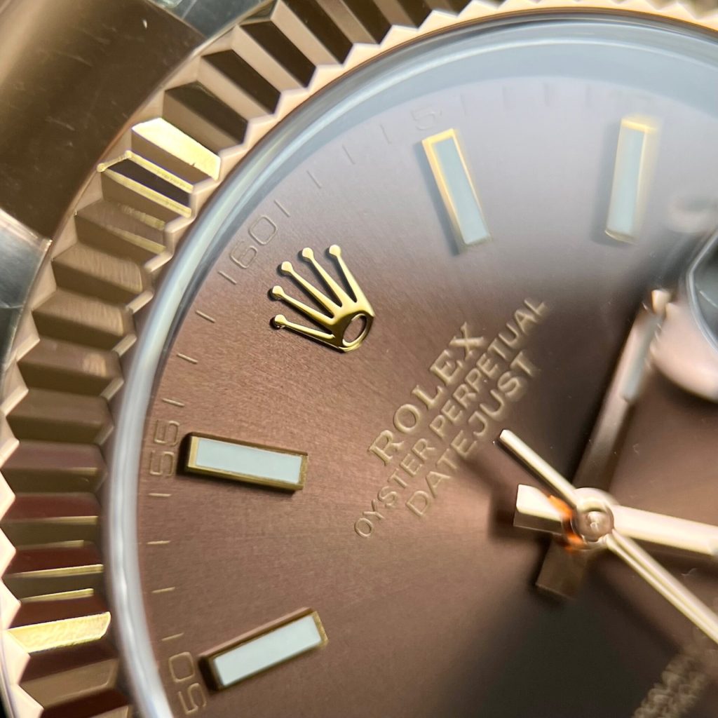 Đồng Hồ Rolex DateJust 126331 Rep 11 Dây Oyster Mặt Nâu Clean 41mm (4)