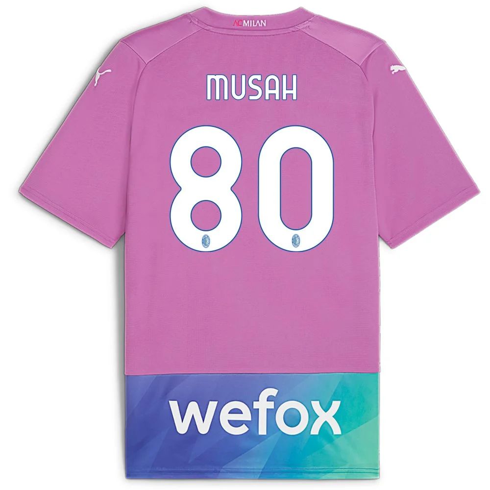 23/24 AC Milan #80 Yunus Musah Third Jersey-mysite Custom Football Kit- Nextkits