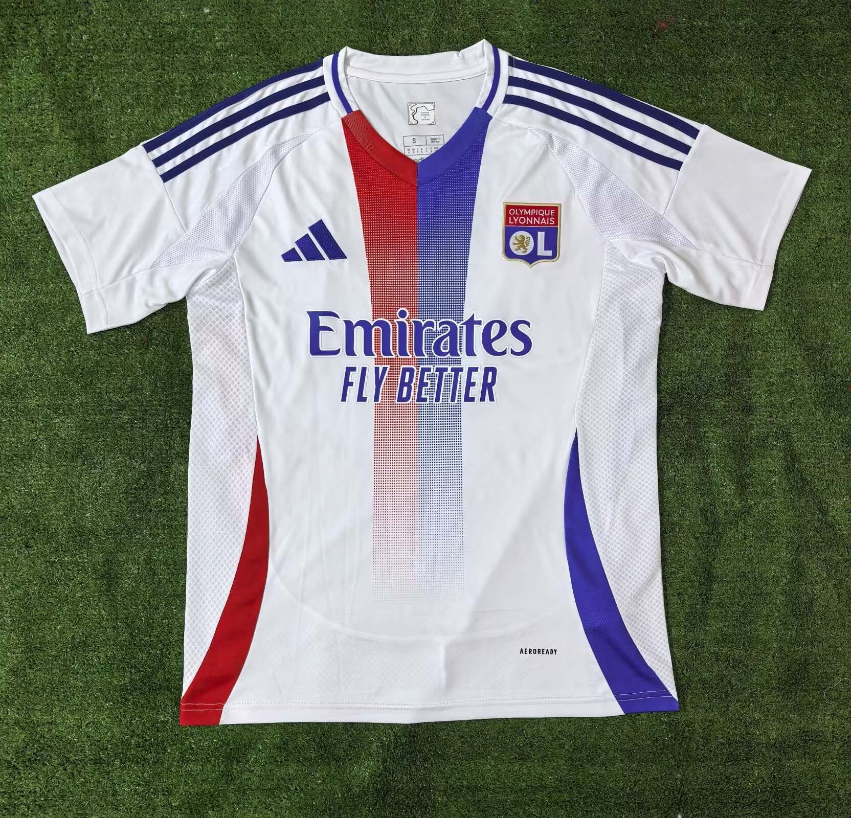 2024/2025 Lyon Home Football Shirt 1:1 Thai Quality:football jersey mysite: unitedjerseyfootball 邓江浪:football
