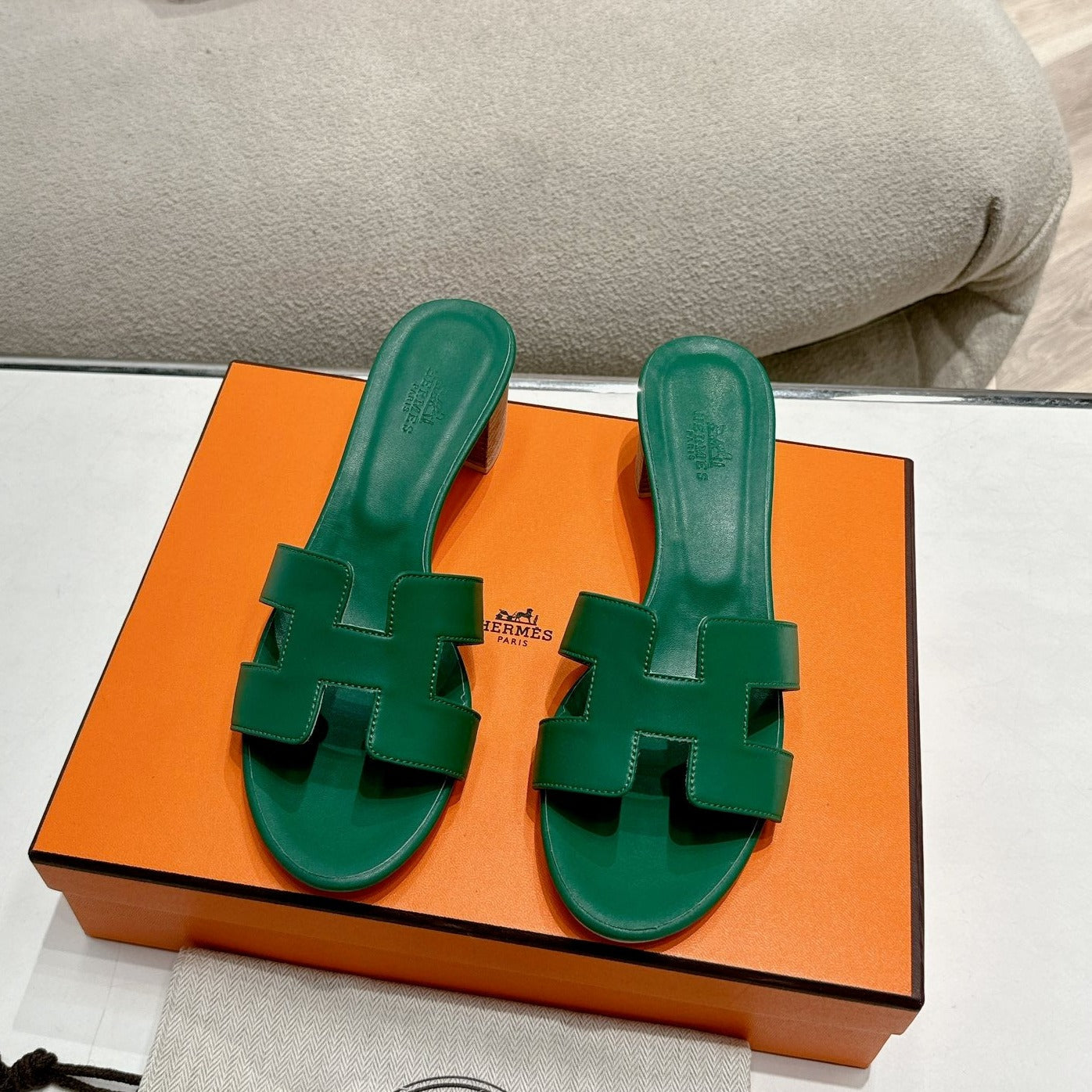 0ASIS SANDAL DARK GREEN CALFSKIN CLASSIC、mysite、Cacoeks