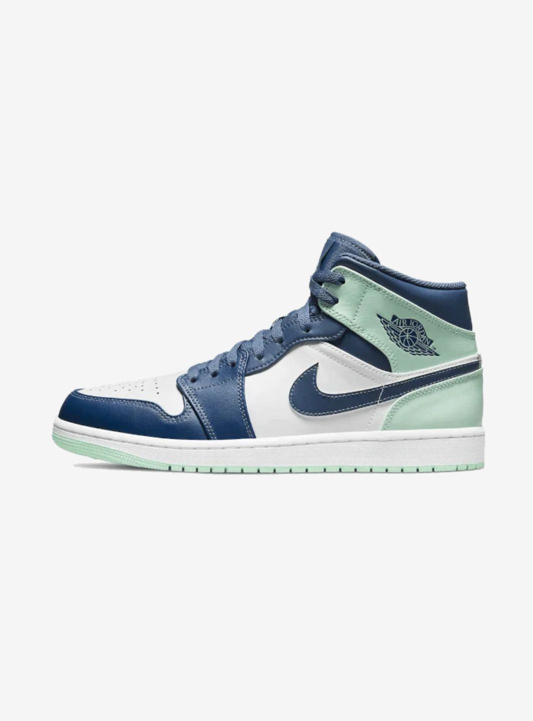 Air Jordan 1 Mid Mystic Navy Mint Foam、JORDAN、Cacoeks