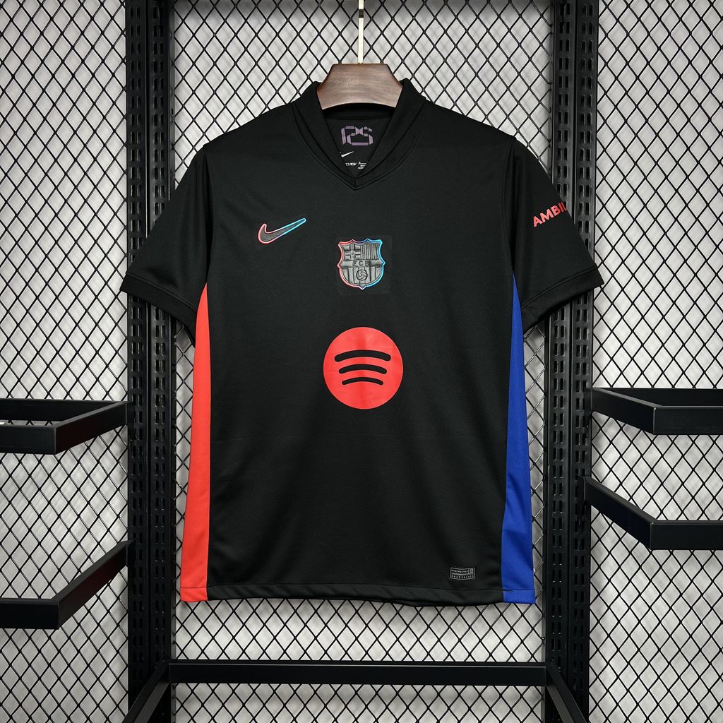 ManixJersey.com | Barcelona 24-25 Away Jersey with Big Logo - Fans Version -Customize Name, Number and Patch | Worldwide Shipping