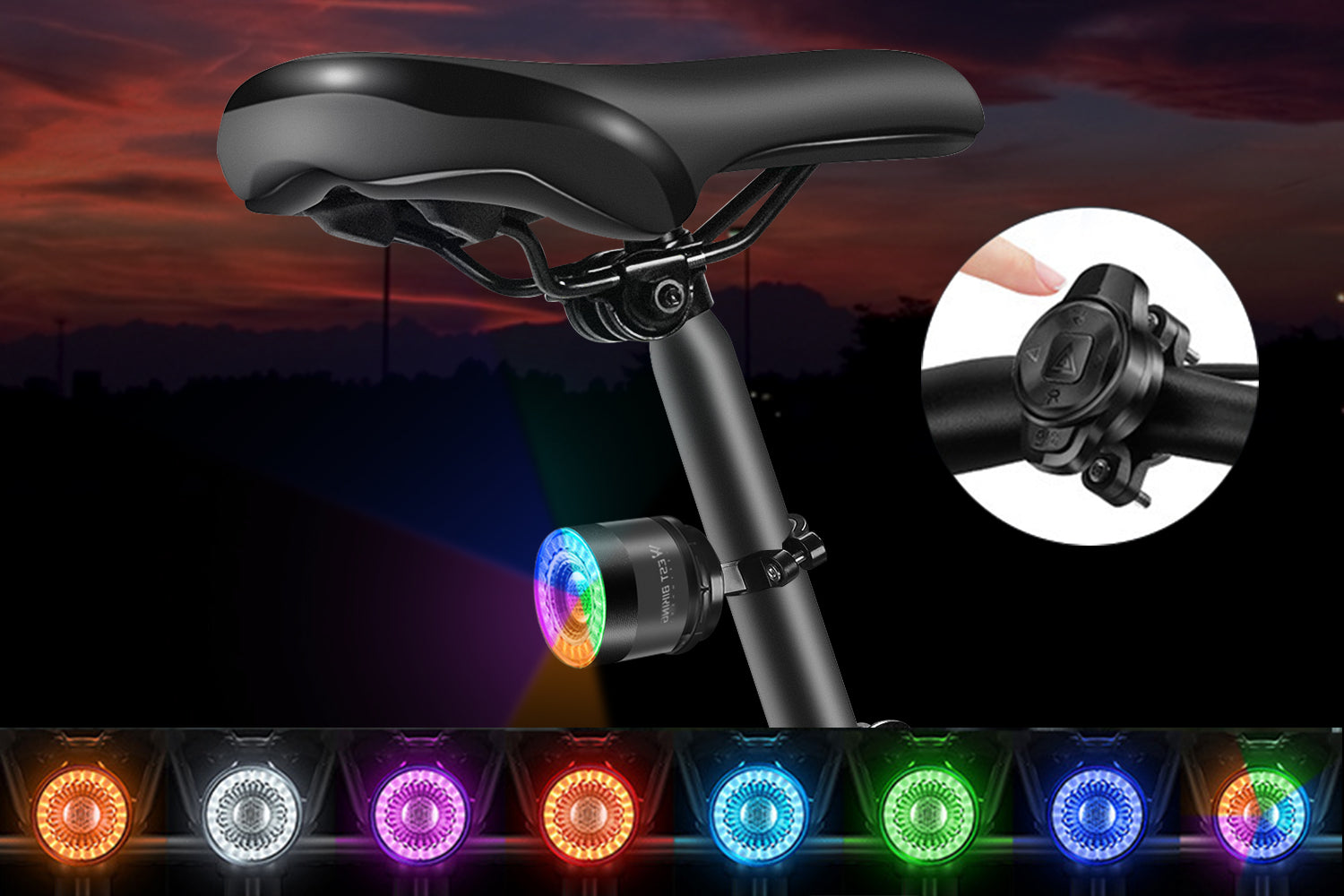 Smart Ebike Tail Light Brake Sensing Rear Light、mySite、bearsvspackers