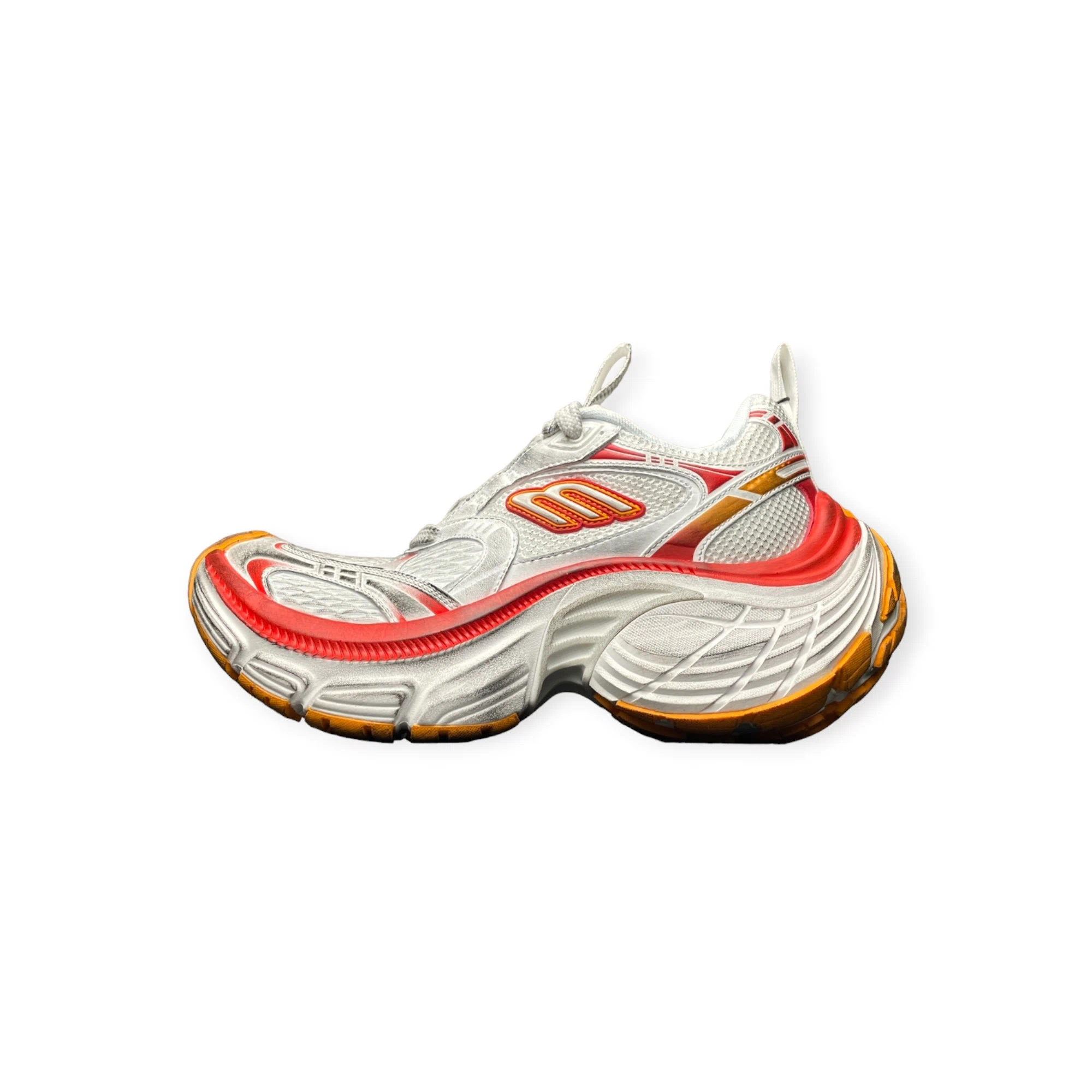 Balenciaga 10XL Sneaker in White Red Orange、mysite、Cacoeks
