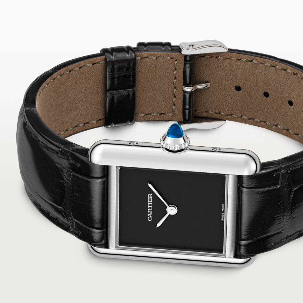 Super Clone 1:1 Cartier Tank Must Watch Small Model Black WSTA0071 Replica-fasswatch