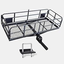 high rail hitch mount cargo basket