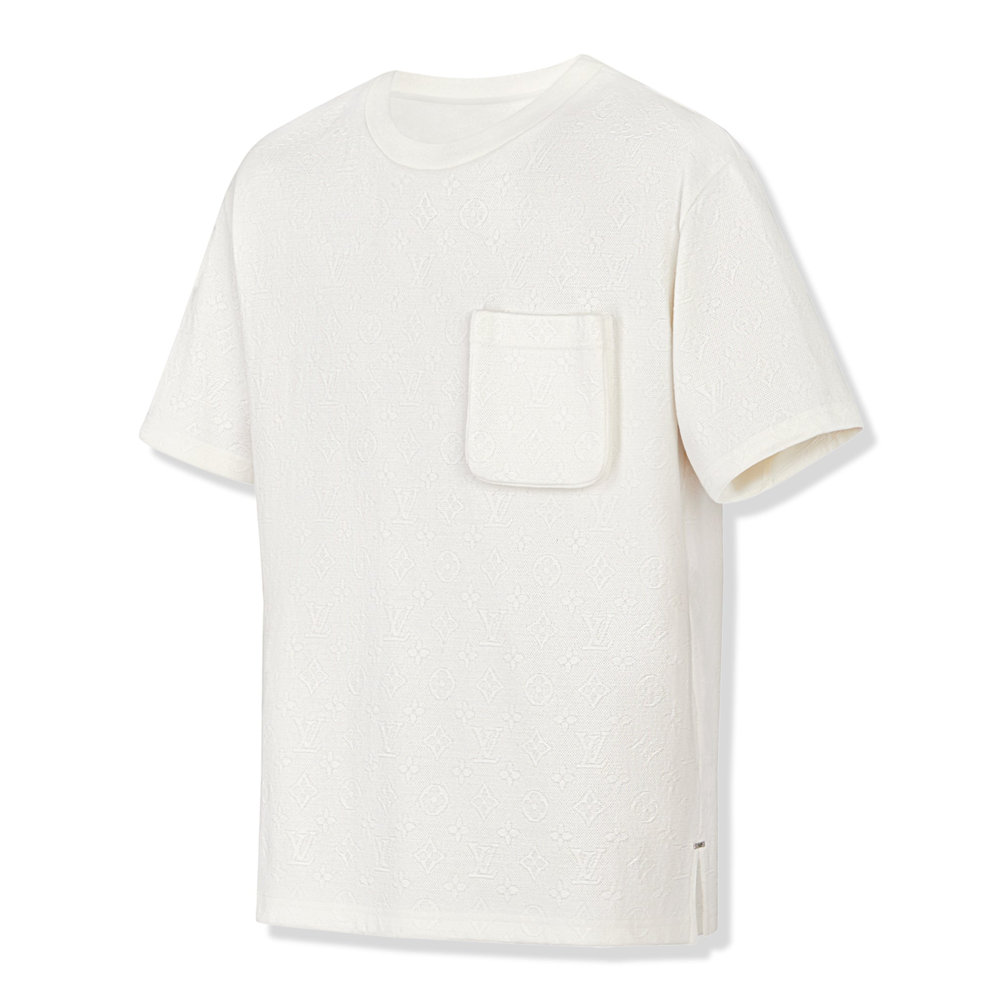 Preloved - Louis Vuitton Monogram 3D Pocket Cotton White T Shirt、mysite、Cacoeks