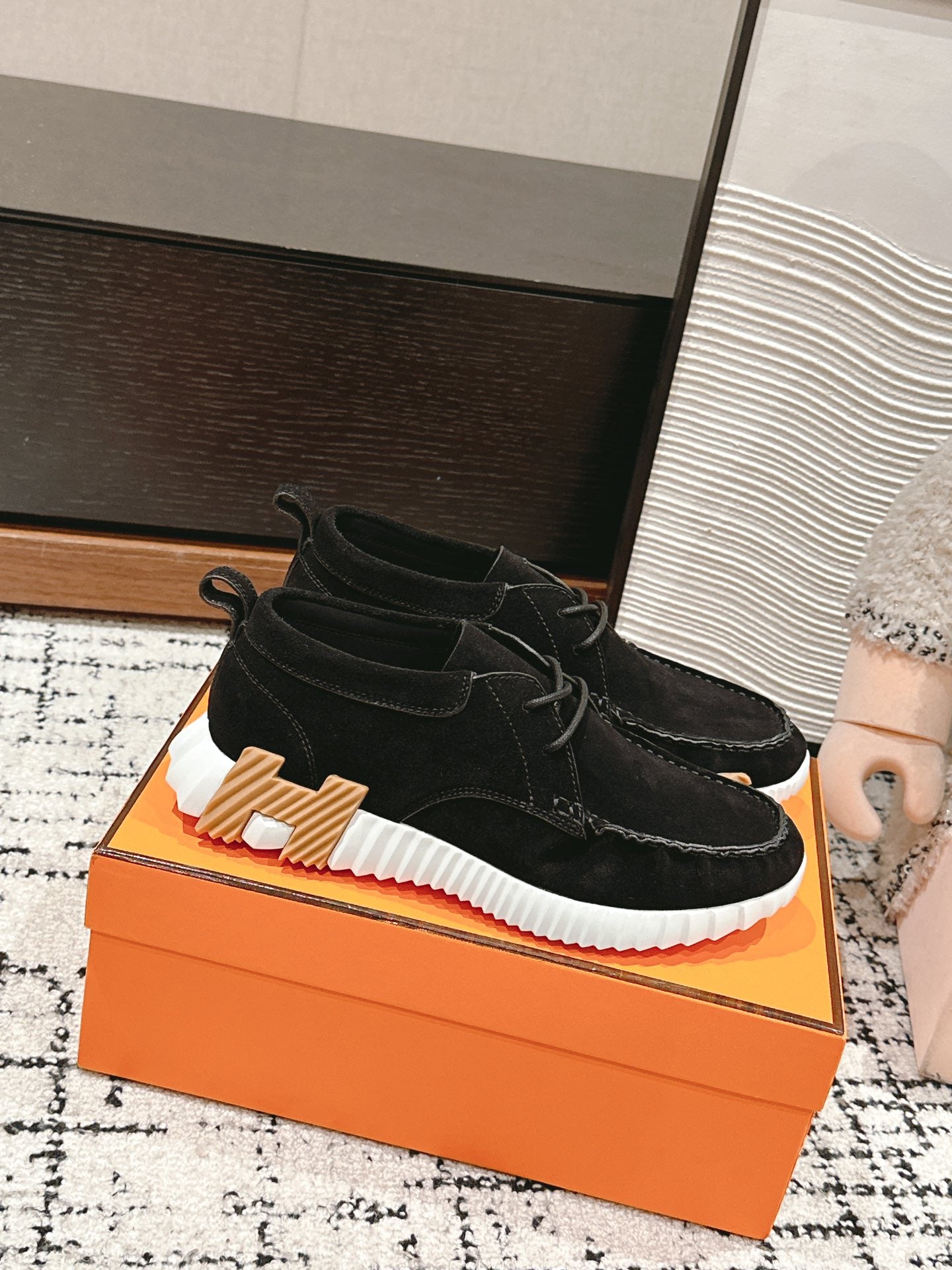 INCREASE SNEAKER IN BLACK SUEDE、mysite、Cacoeks