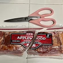 cutting meat packages