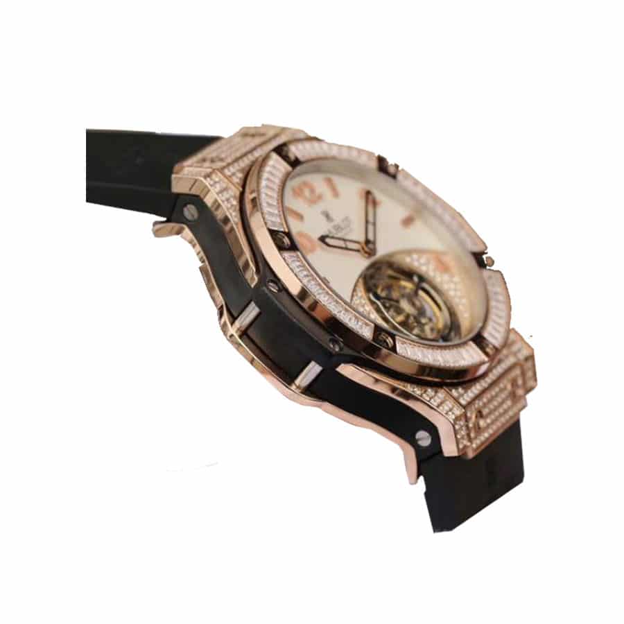 hublot classic fusion tourbillon best edition with diamond rose gold 1