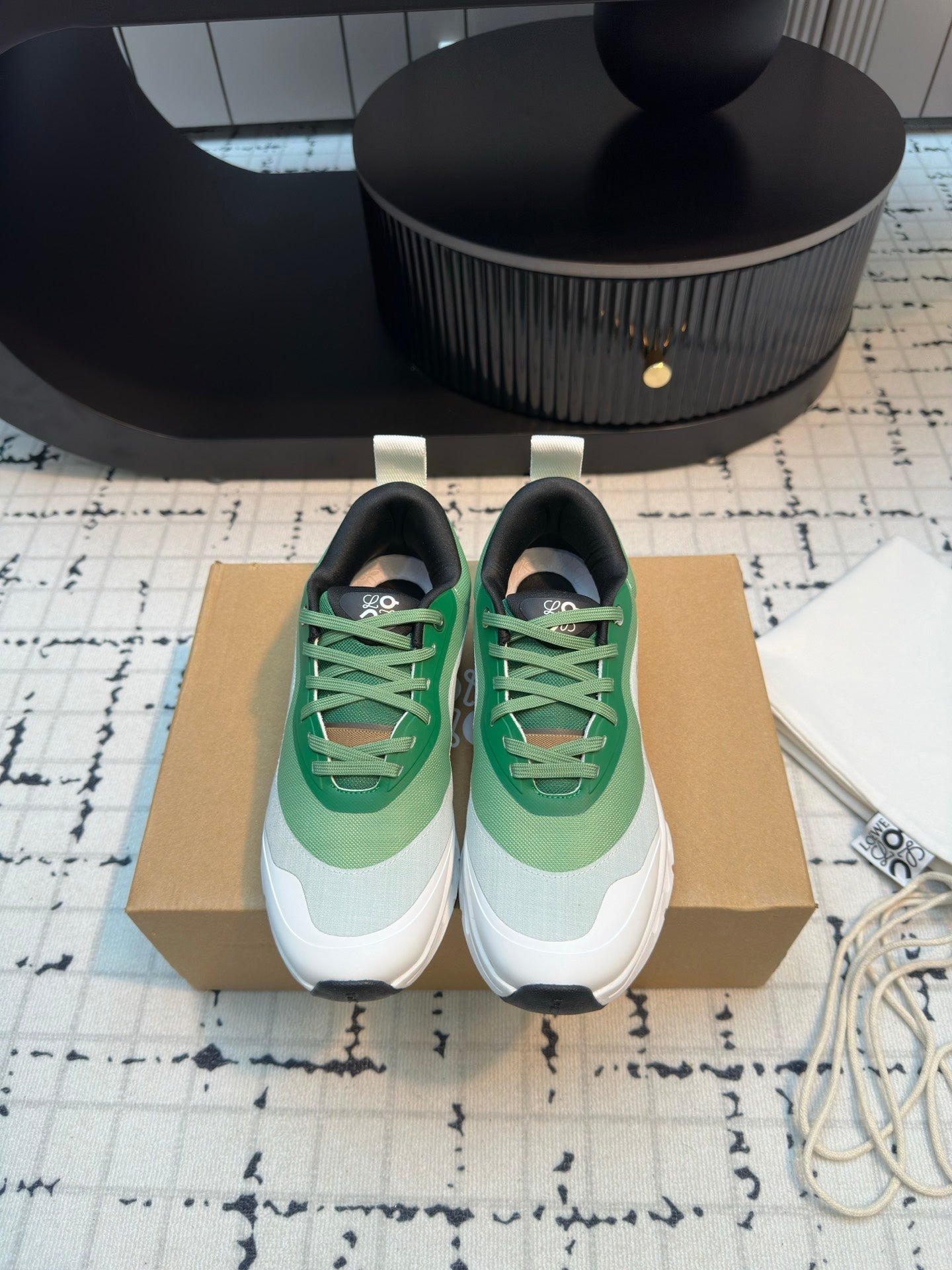 LW CLOUDTILT 2.0 SNEAKER WHITE AND GREEN POLYESTER、mysite、Cacoeks