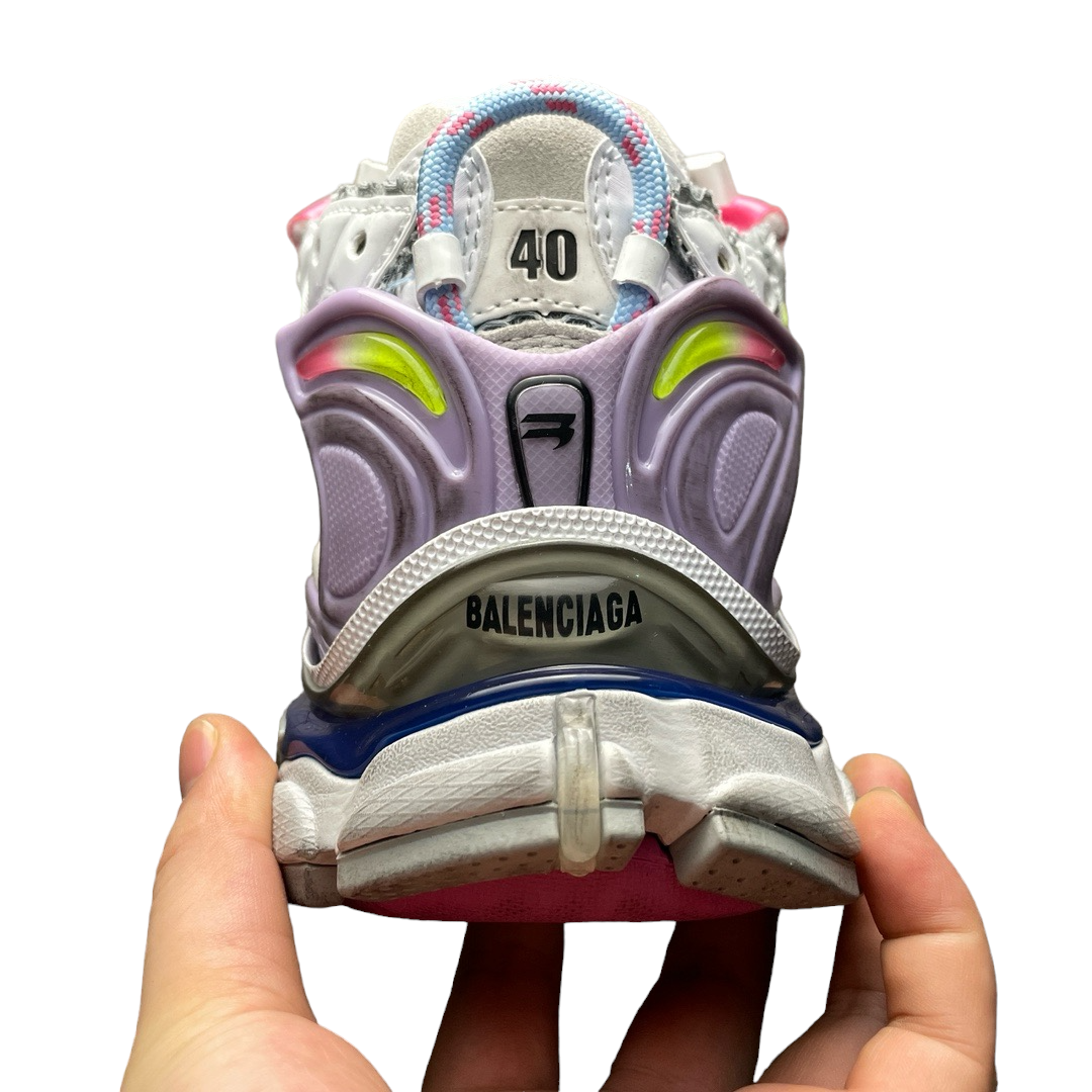 Balenciaga Runner Sneaker in Grey Light Purple Yellow、mysite、Cacoeks