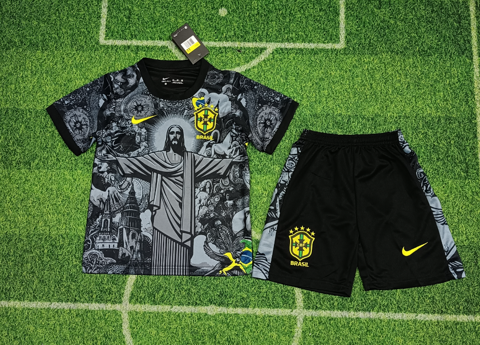 24/25 Brazil Special Edition Football Shirt Kids Size Suit-mysite Custom Football Kit- Nextkits