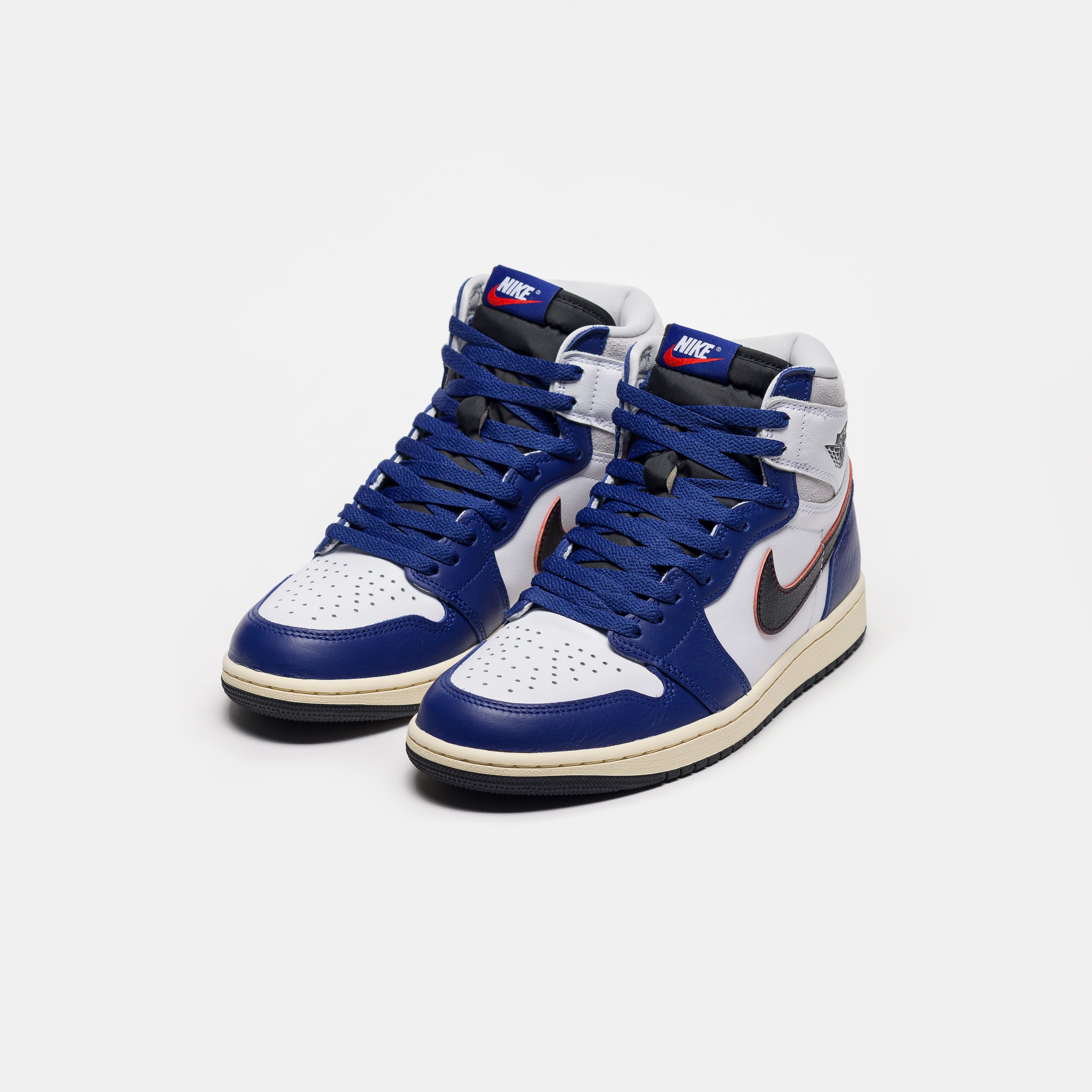 Air Jordan 1 High OG Sneaker in White/Black/Neutral Grey/Deep Royal Blue