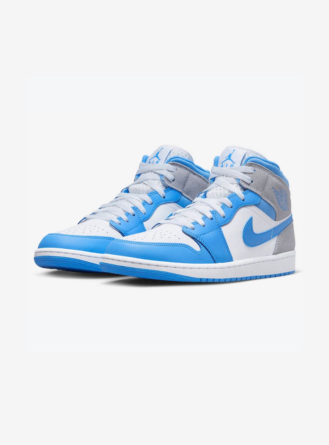 Air Jordan 1 Mid University Blue Grey、JORDAN、Cacoeks