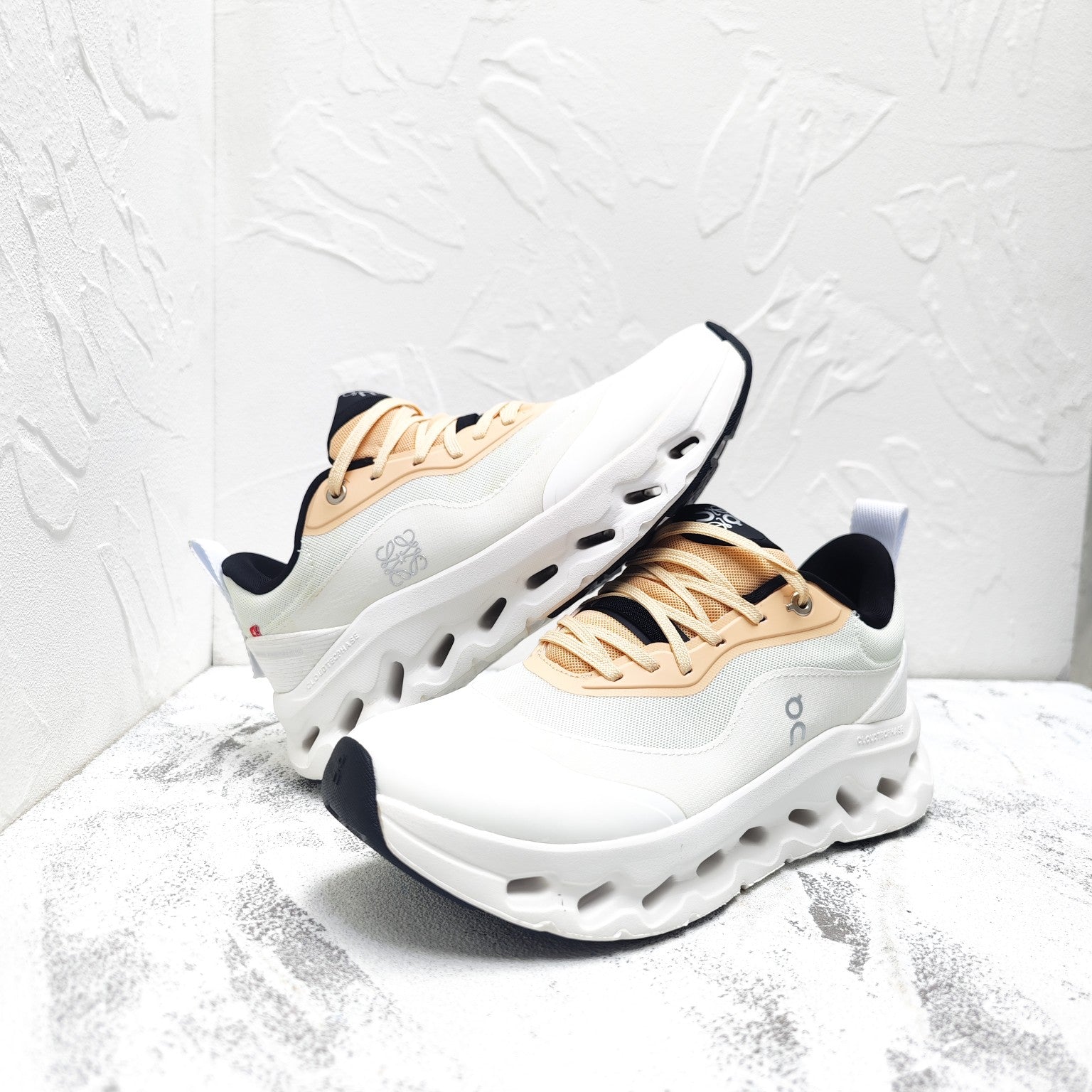 CLOUDTILT 2.0 SNEAKER PALE GRAY MIX PALE ORANGE CALFSKIN AND BREATHABLE MESH、mysite、Cacoeks