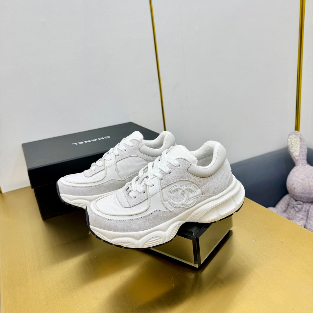 SNEAKER IN PALE GRAY SUEDE AND MESH、mysite、Cacoeks