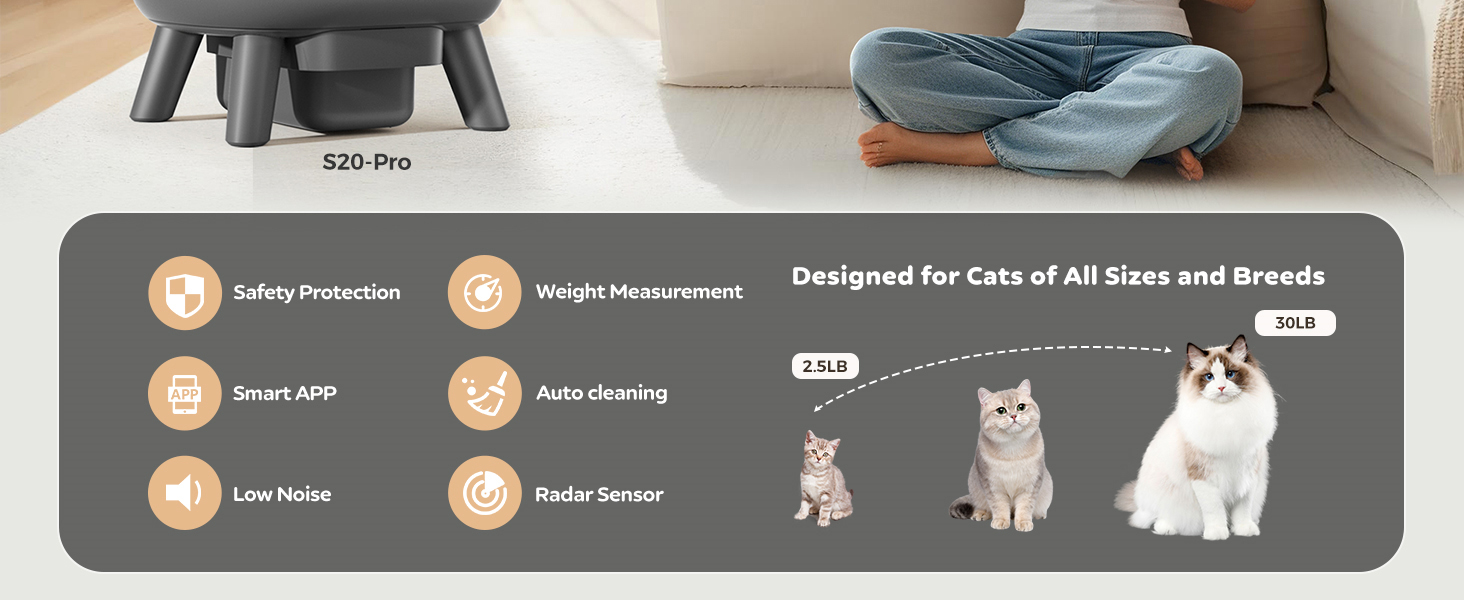 self cleaning litter box
