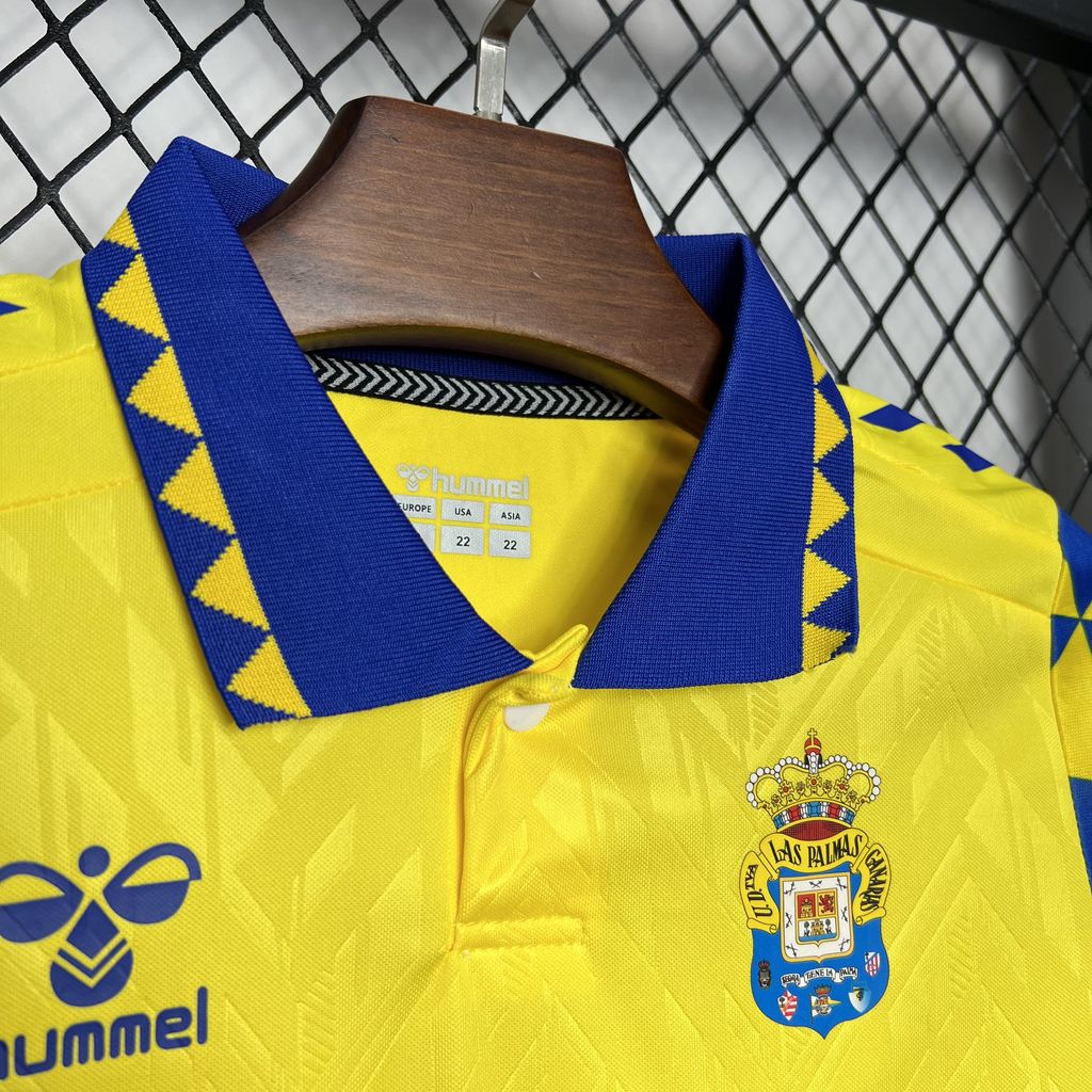 Higojerseys-Las Palmas 24-25 Home Stadium Kids Kit