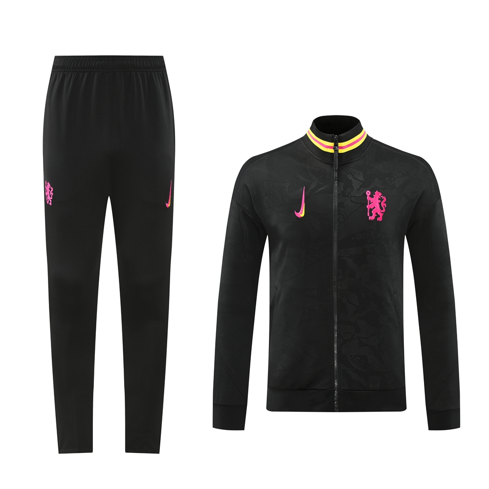 Higojerseys-C.H.E.L.S.E.A 24-25 Jacket Training Tracksuit - Black