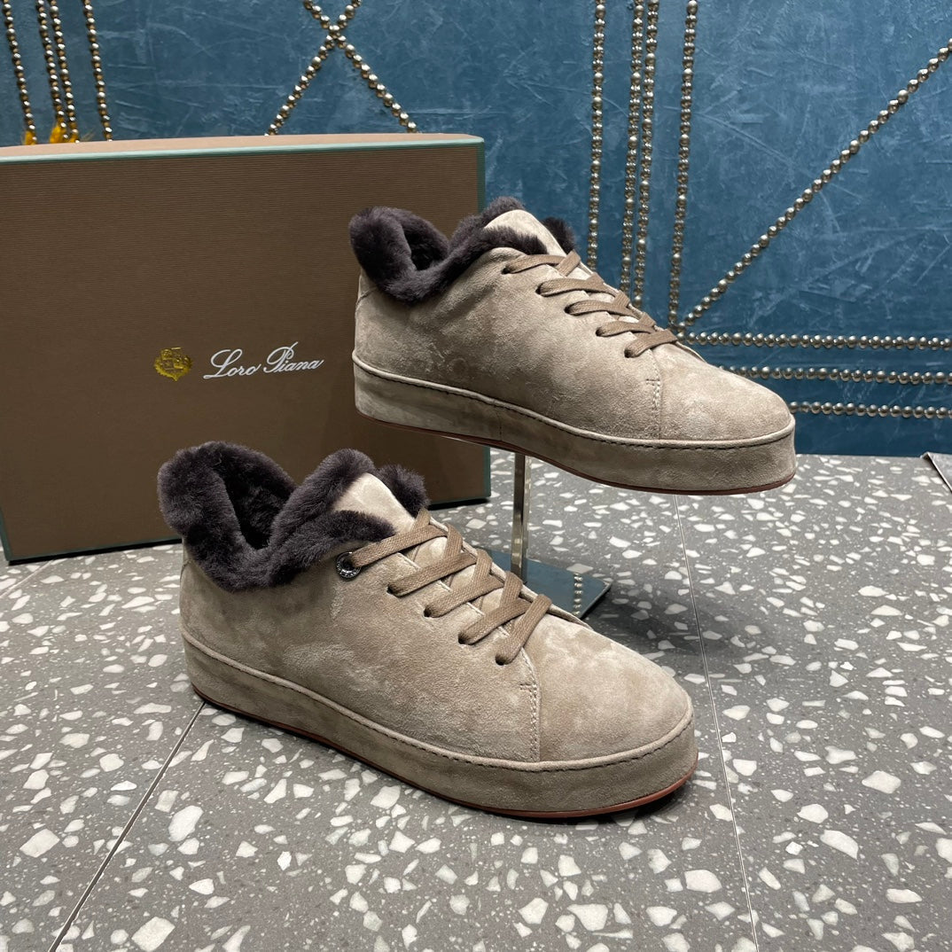 LP WINTER NUAGES SNEAKERS LIGHT GRAY LAMBSKIN、mysite、Cacoeks