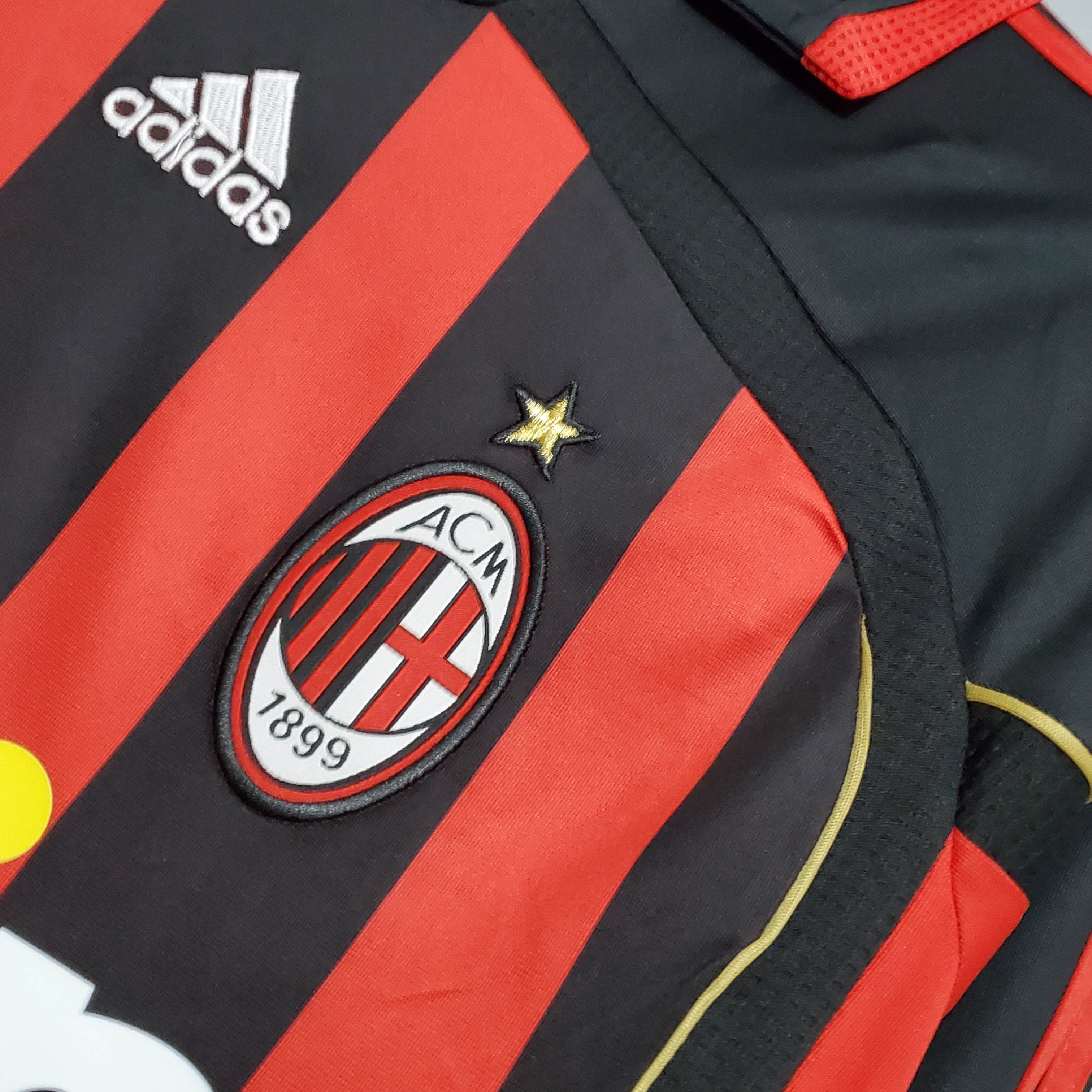 2006/2007 Retro Long Sleeve AC Milan Home Football Shirt 1:1 Thai Quality:football jersey mysite: unitedjerseyfootball 邓江浪:football