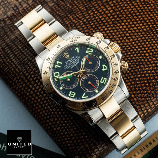 Rolex Daytona Yellow Gold Replica 4 Rolex Daytona 116508-0004 Luminous Dial Two Tone Bracelet Replica
