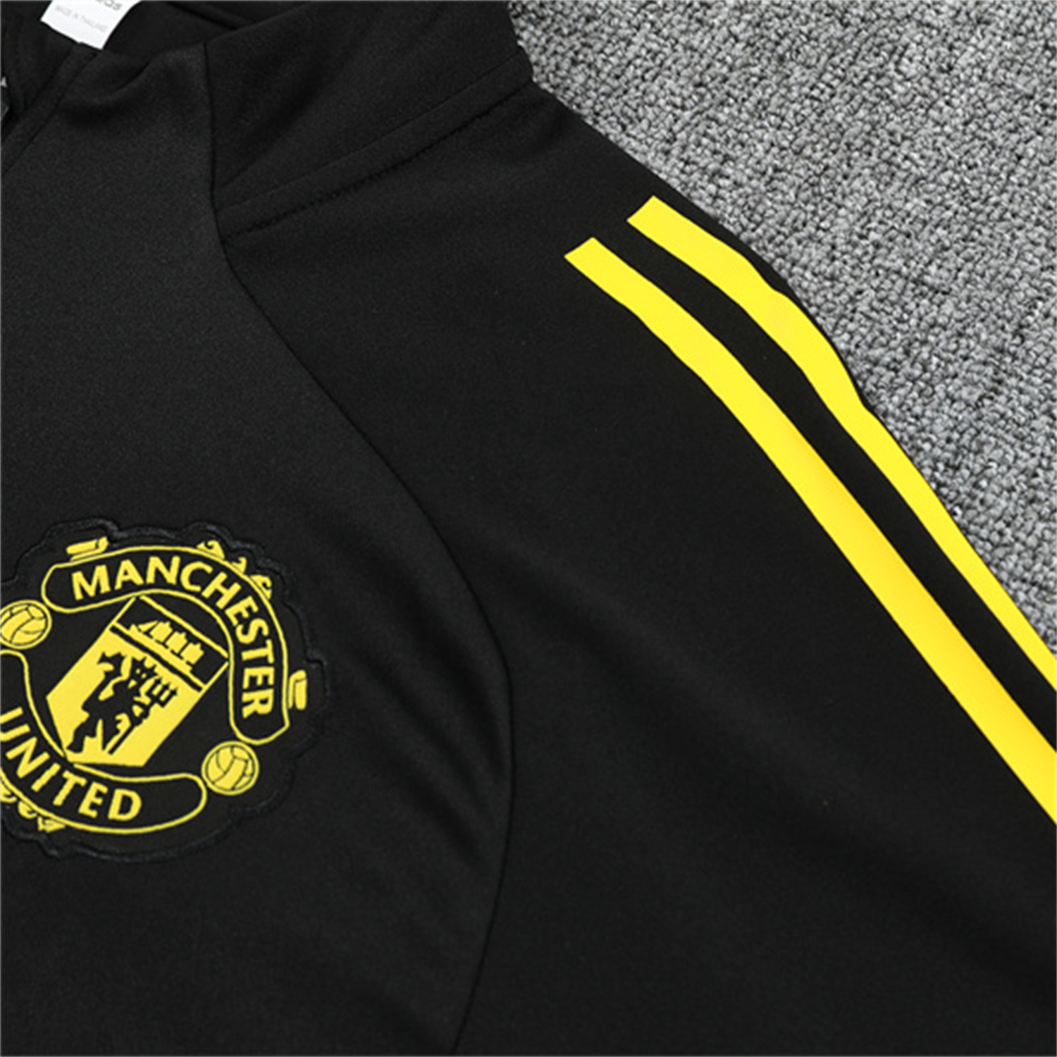 UltraTrikot-Manchester United 25-26 Long Sleeves Training Set - Black Top & Black Pants