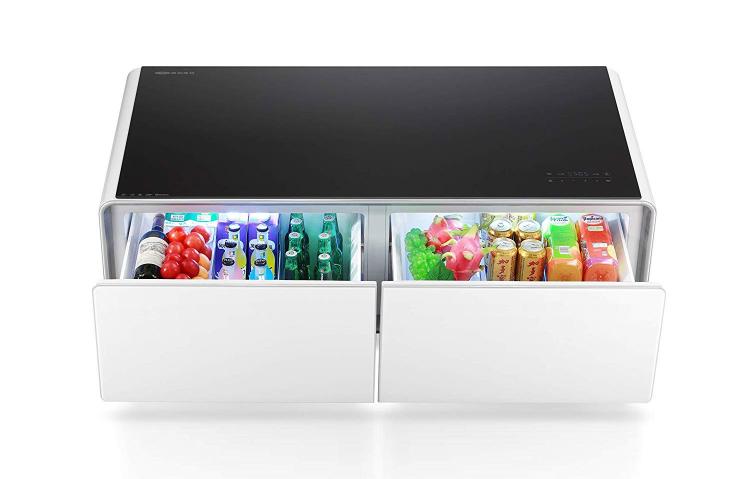 Ultimate Coffee Table With Built-In Fridge and Speaker System - Smart Coffee Table Gadget
