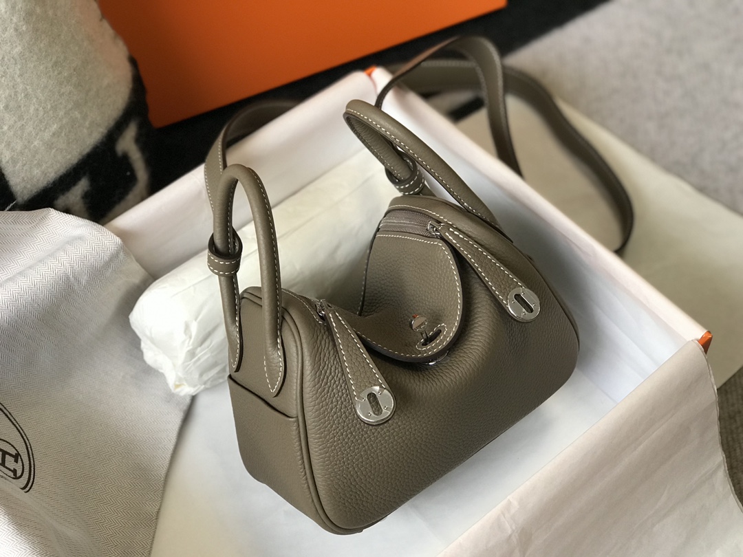 Original Copy Hermes Mini Lindy Leather Bags More Colors-2