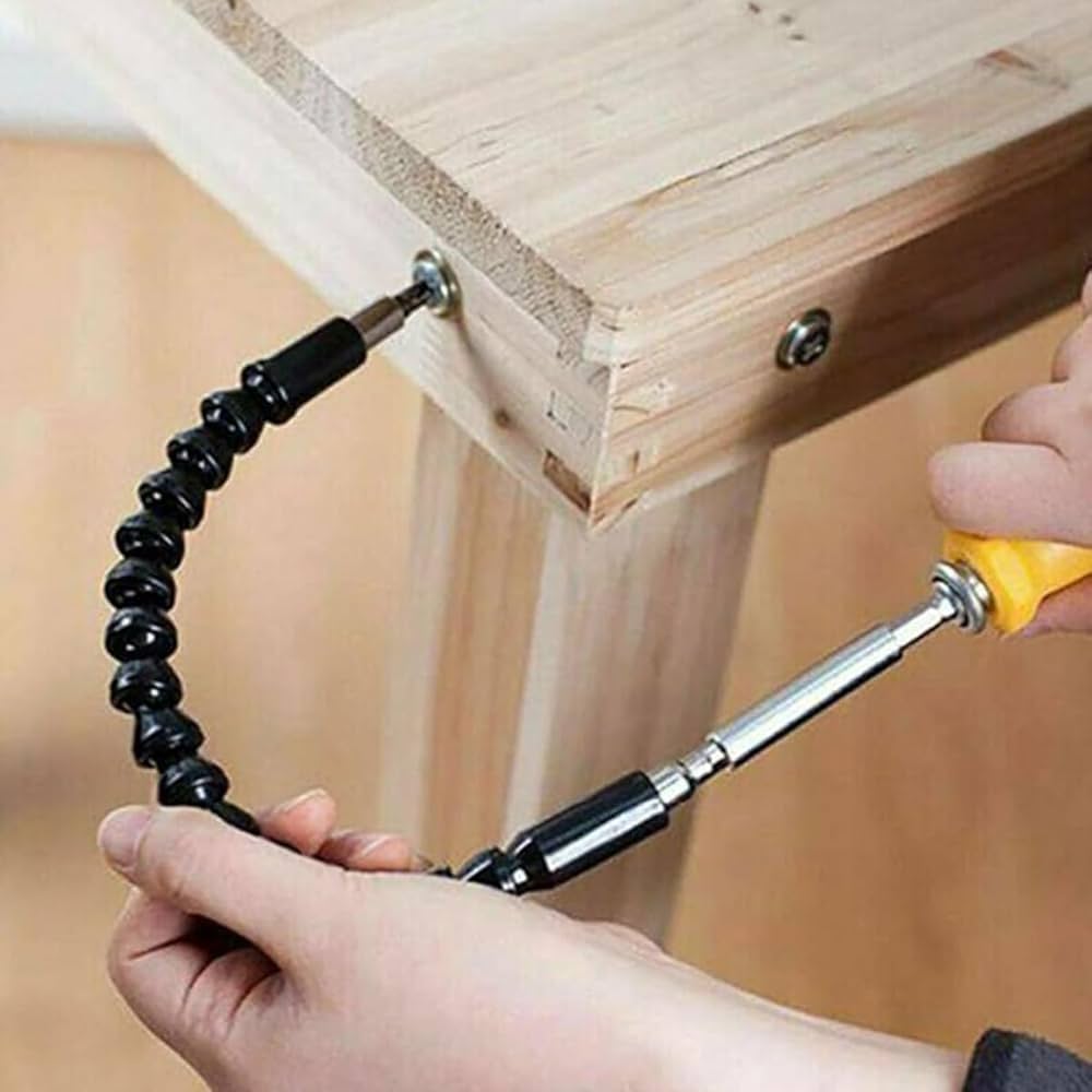 Flexible Drill Extension Kit, 11.8 inch Flexible Shaft Extension Bits Drill  Flexible Drill Extensions for Drills, Flexible Drill Extension Bendable  Screwdriver Drill Attachment (Black, 4PCS) - Amazon.com