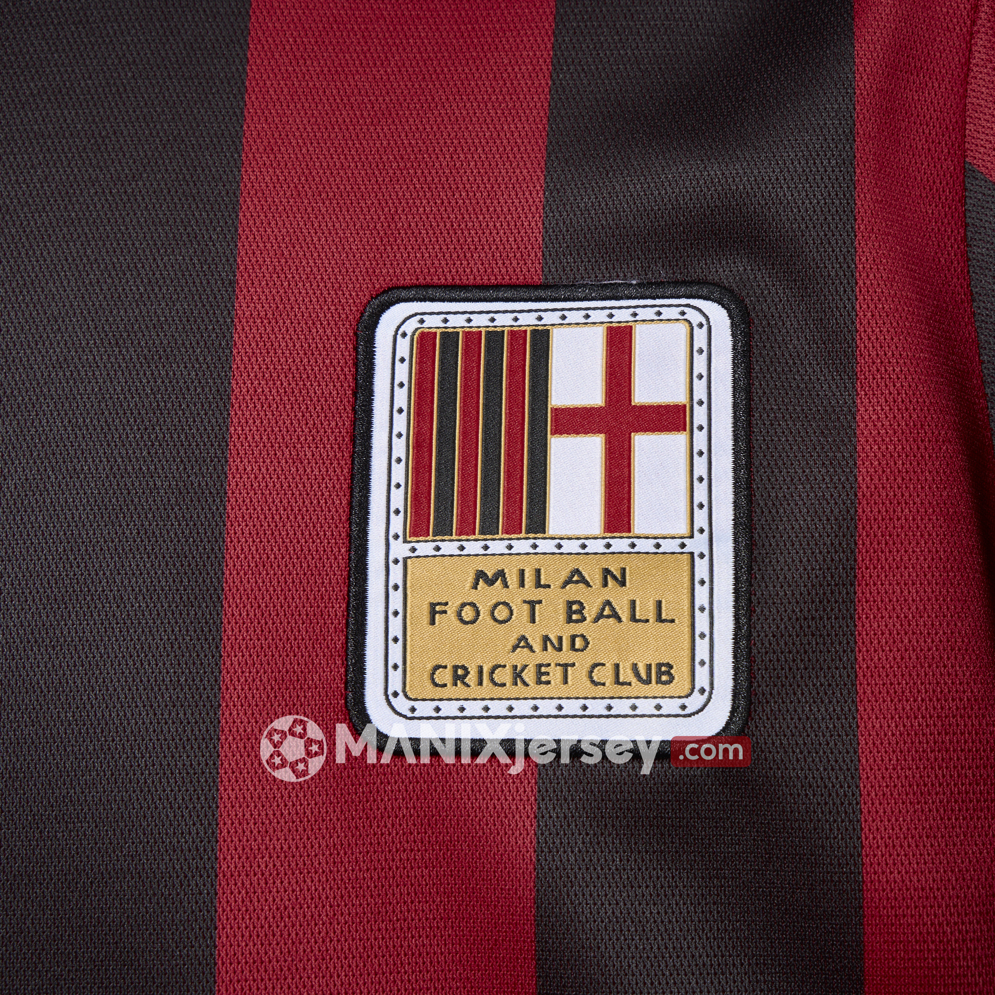 ManixJersey.com | AC Milan 24-25 125th Anniversary Long Sleeves Red Jersey - Fans Version -Customize Name, Number and Patch | Worldwide Shipping