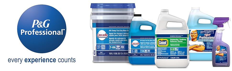 P&G professional family dawn cascade comet mr clean diswasher detergent toilet paper