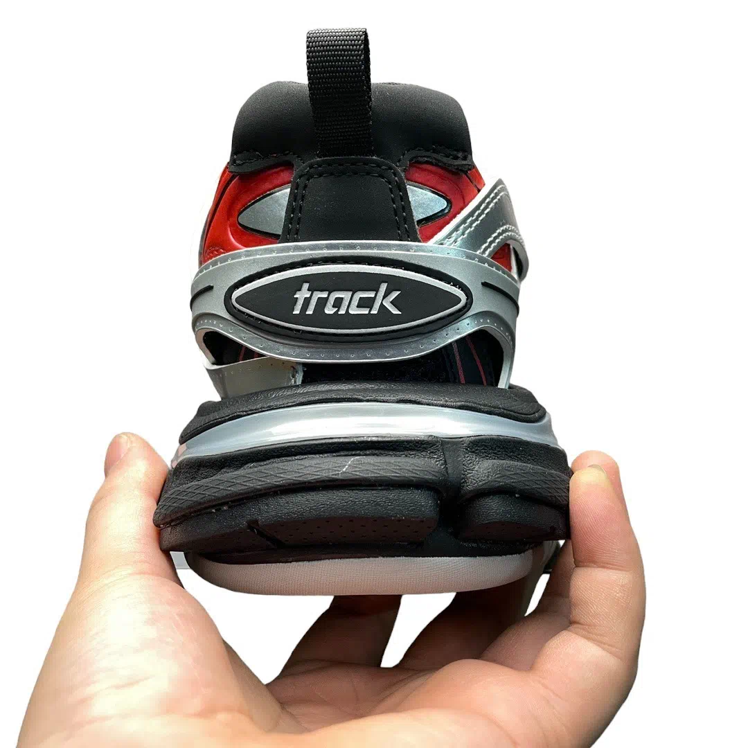 Balenciaga Track Sneaker In Black Red Silver、mysite、Cacoeks