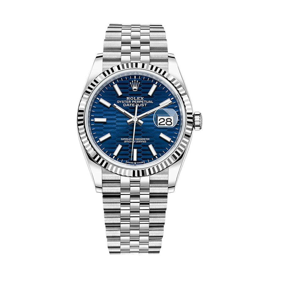 Rolex Datejust Steel Automatic 126234 Blue Dial Jubilee Replica-fasswatch