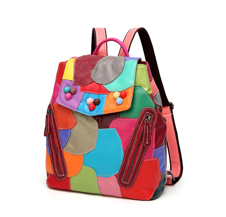 Incline Display of Woosir Soft Leather Ladies Backpack