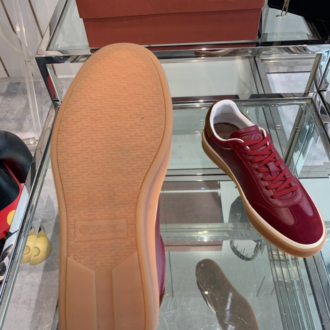 LP TENNIS WALK SNEAKERS CHERRY CALFSKIN、mysite、Cacoeks