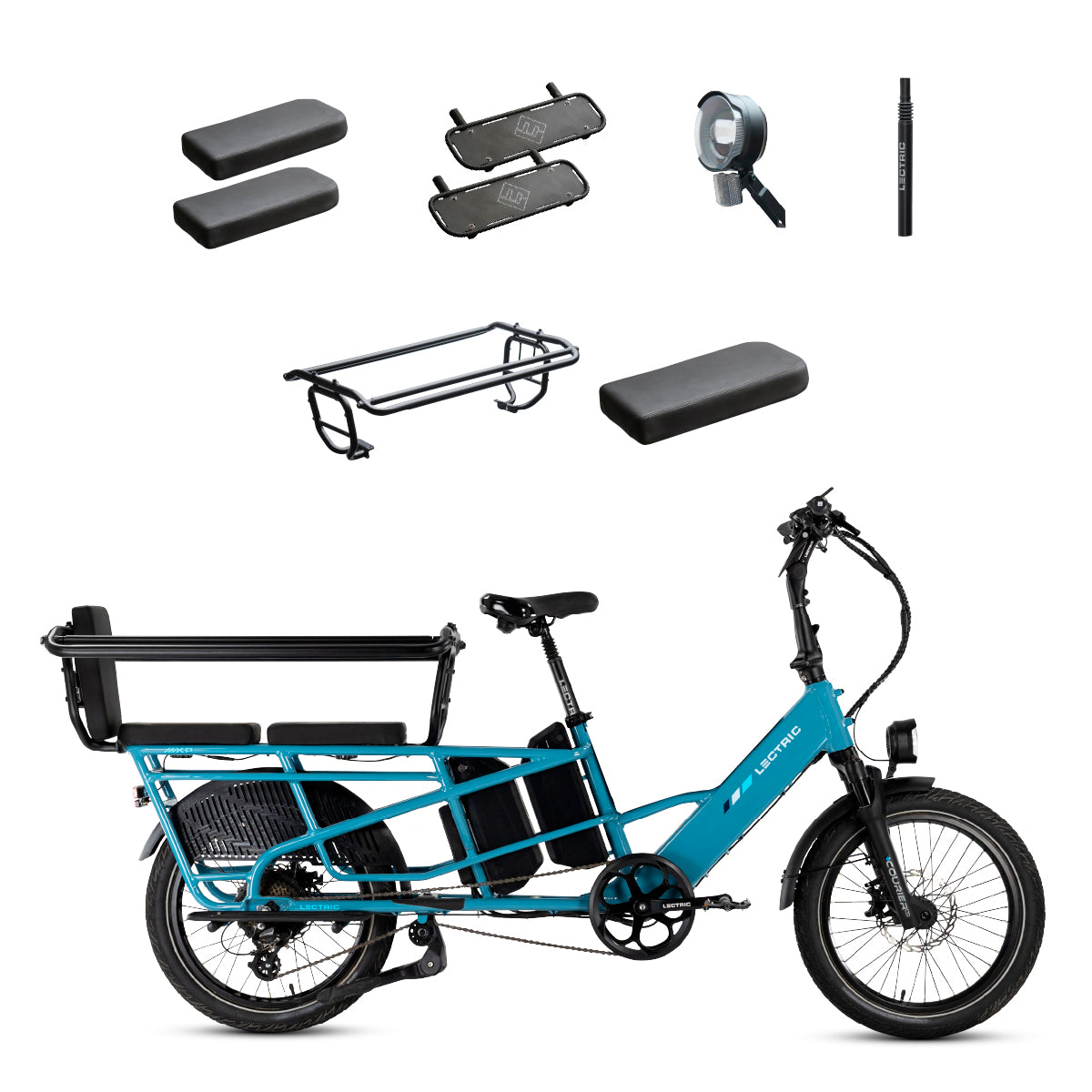 XPedition 2.0 Raindrop Blue Dual-Battery + FREE Running Boards, Cushions, Elite Headlight, Suspension Seat Post, Orbitor ($505 Value)、mySite、bearsvspackers