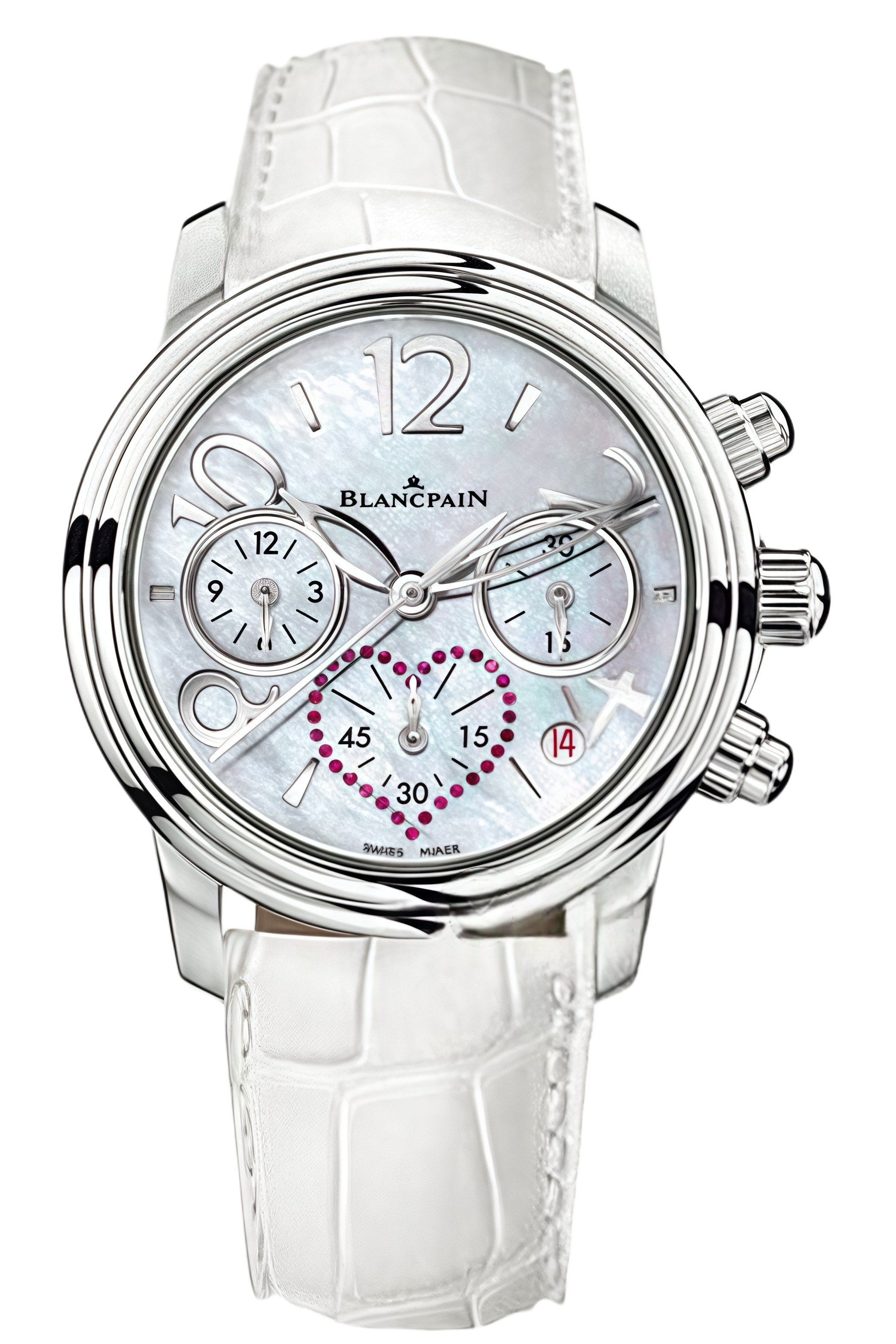 Blancpain Valentine’s Day Ref. 3485F-1154-55B Super Clone Watch – Stainless Steel Diamond White Dial Ladies Fake Replica