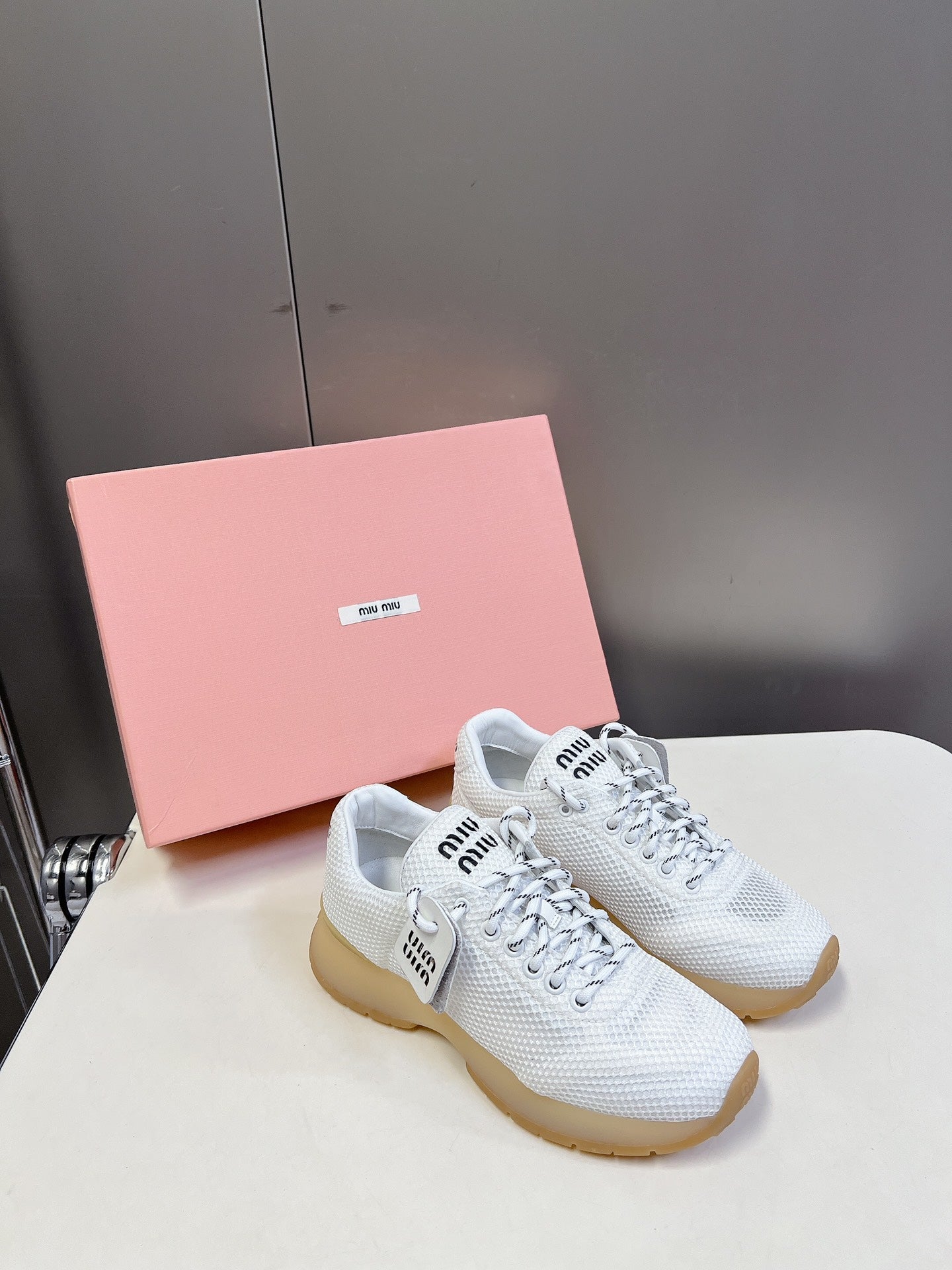 BASIC SNEAKERS IN WHITE MESH、mysite、Cacoeks