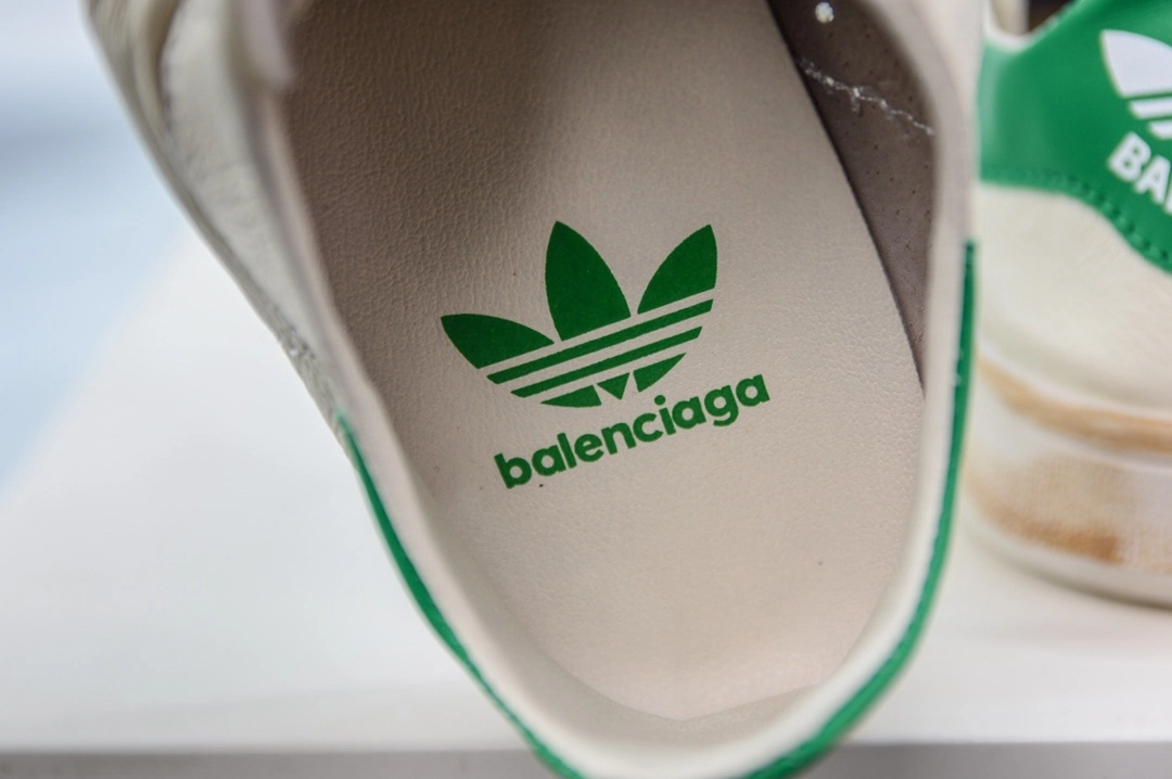 Balenciaga x Adidas Stan Smith Sneaker in Off White Green、mysite、Cacoeks